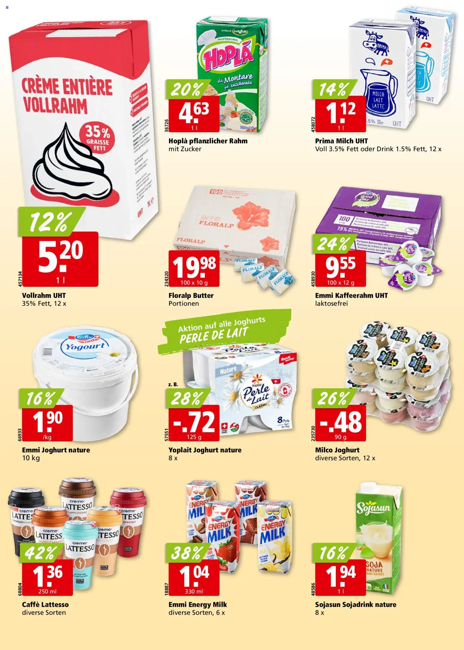 Aligro Aktionen – gültig ab 12.01.2026 | Seite: 14 | Produkte: Milch, Butter, Joghurt, Creme