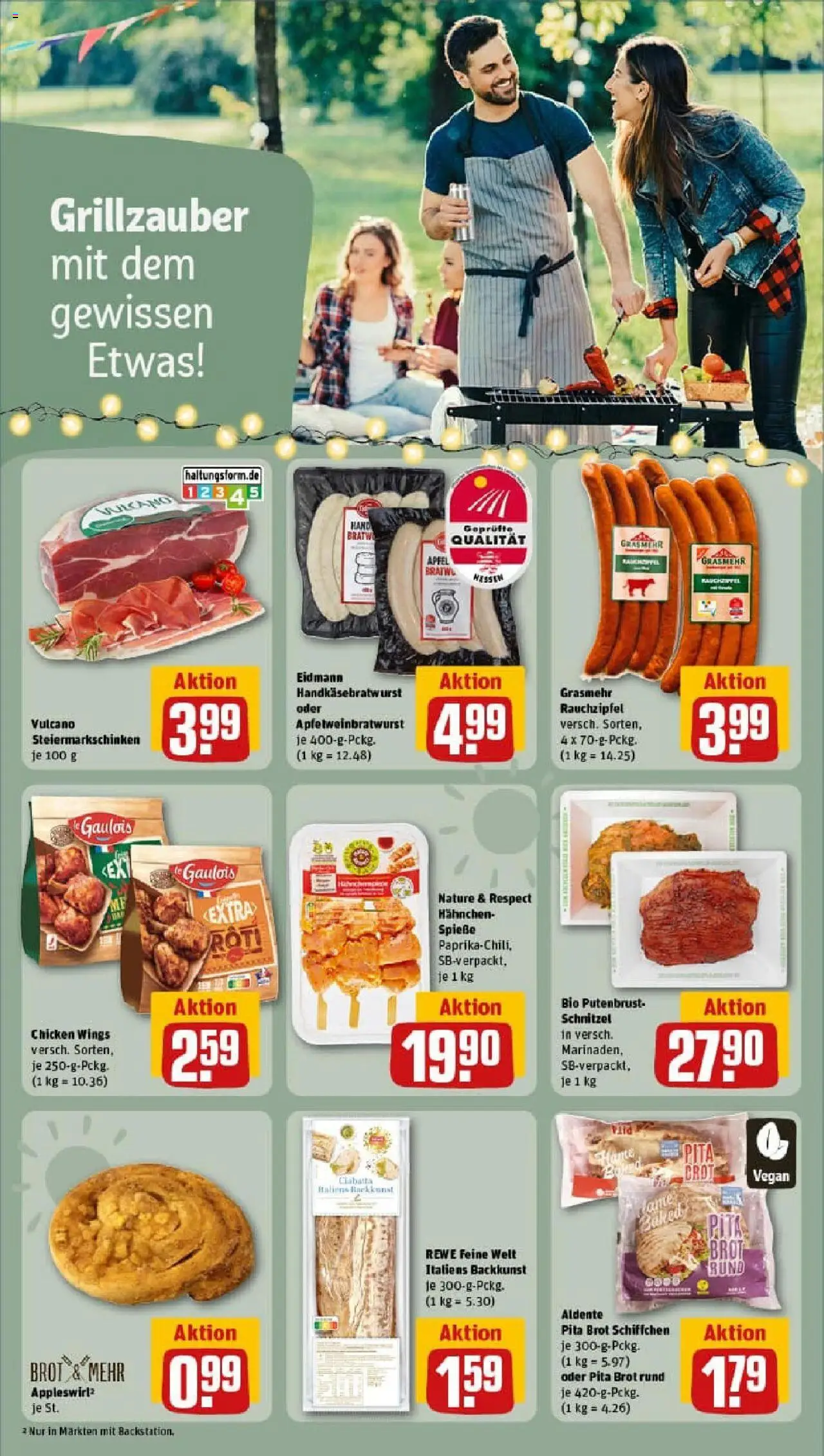 Rewe prospekt Felsberg	 - gültig ab dem 24.08.2025 | Seite: 17 | Produkte: Hahnchen, Äpfel, Spieße, Schnitzel