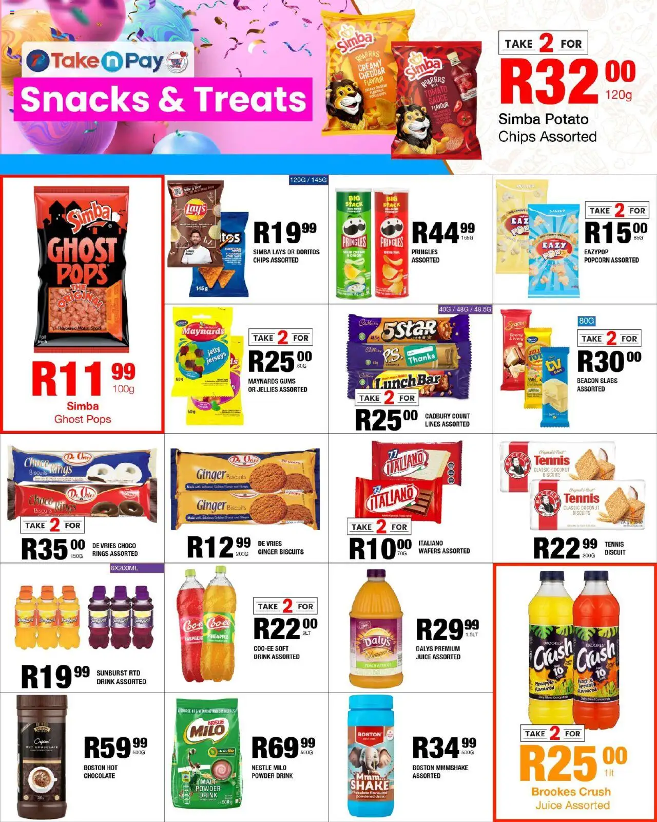 New Take n Pay catalogue – valid from 20.10.2025 | Page: 9 | Products: Hot chocolate, Biscuits, Pineapple, Sauce