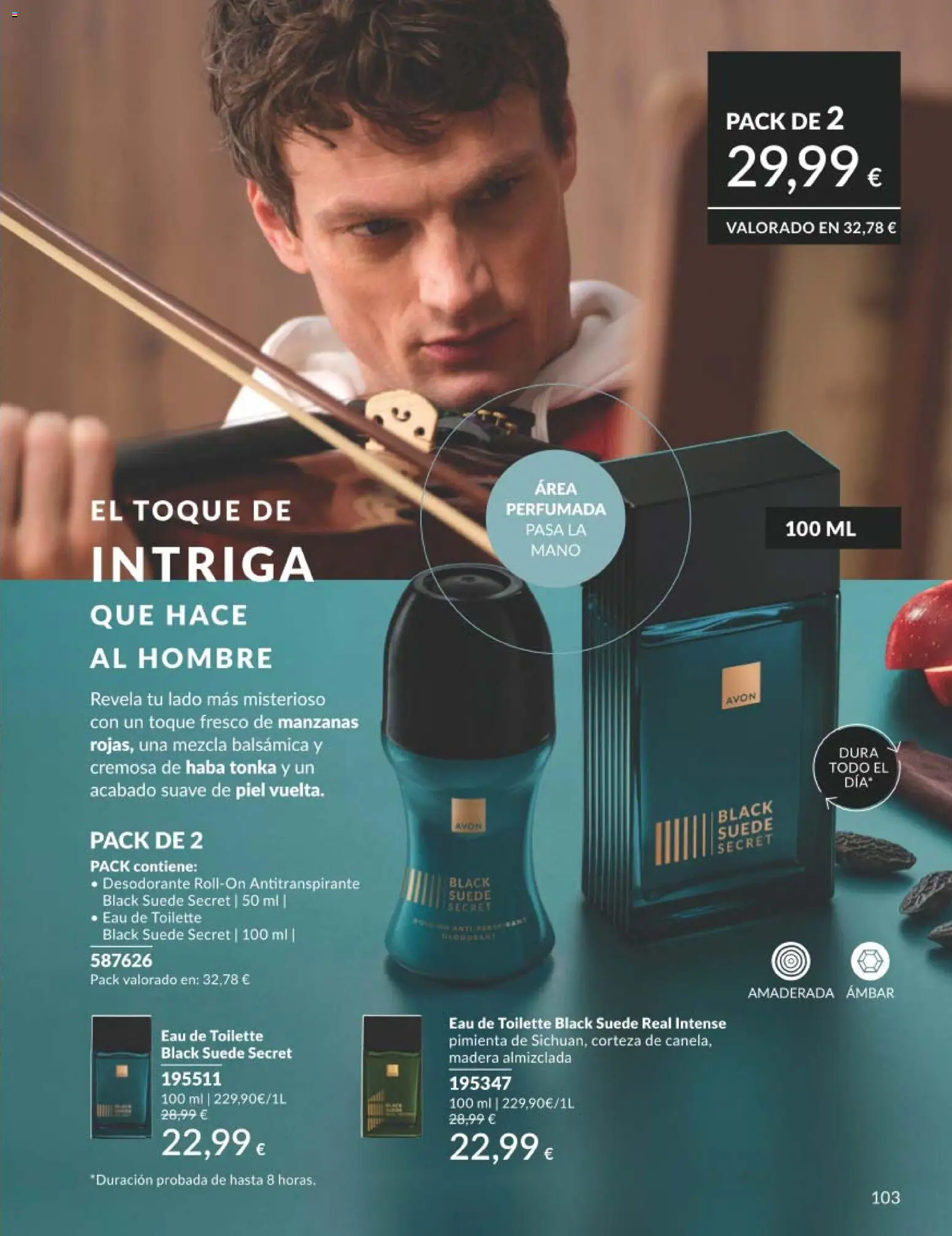 Catálogo AVON campaña 3 │ válido desde el 01.03.2026 | Página: 115 | Productos: Eau de toilette, Desodorante, Antitranspirante, Manzanas