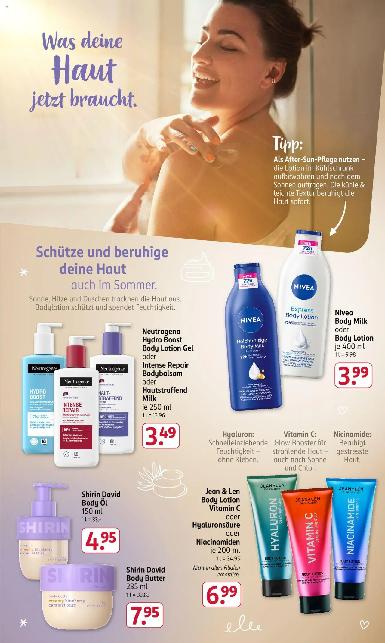 Rossmann Prospekt 	 - gültig ab dem 04.08.2025 | Seite: 20 | Produkte: Butter, Body Lotion, Body Milk, Serum
