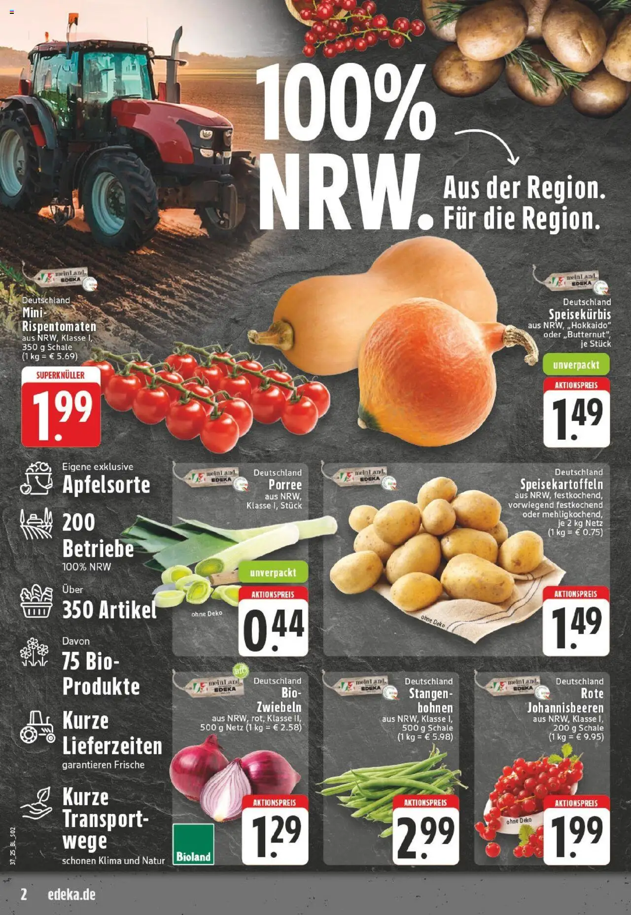 Edeka prospekt Leopoldshöhe-Asemissen	 – gültig ab 07.09.2025 | Seite: 2 | Produkte: Zwiebeln