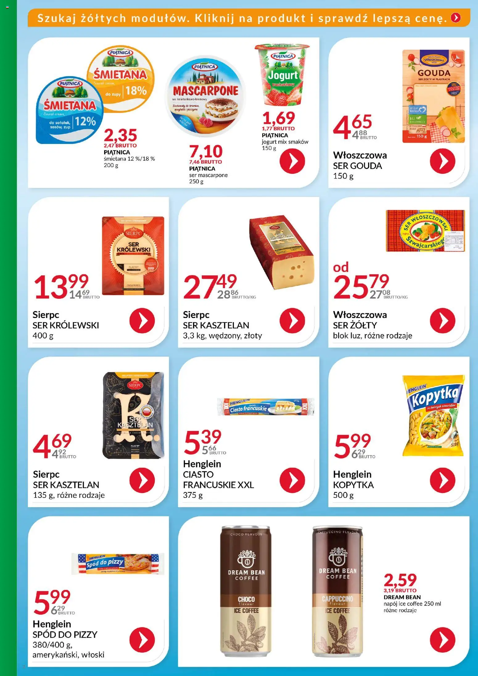 Eurocash Gazetka - Katalog Artykułów Spożywczych od 16.11.2025 | Strona: 6 | Produkty: Ser żółty, Ciasto, Śmietana, Ser gouda