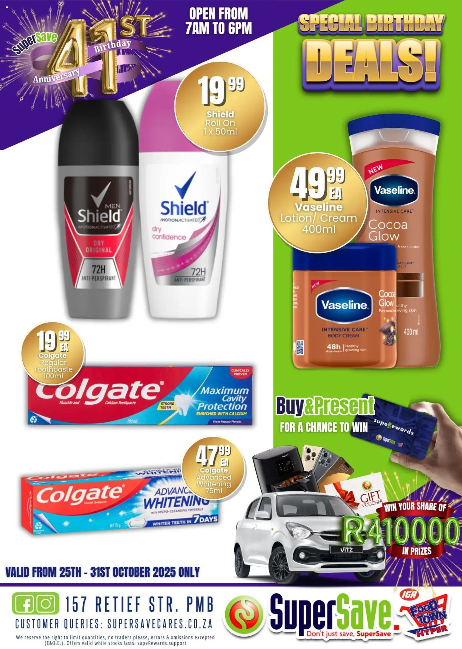 New Super Save catalogue – valid from 25.10.2025 | Page: 31 | Products: Butter, Cream, Antiperspirant, Toothpaste