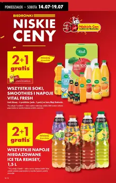 Biedronka gazetka od 14.07.2025 | Strona: 12 | Produkty: Gruszka, Smoothie, Sok, Banan