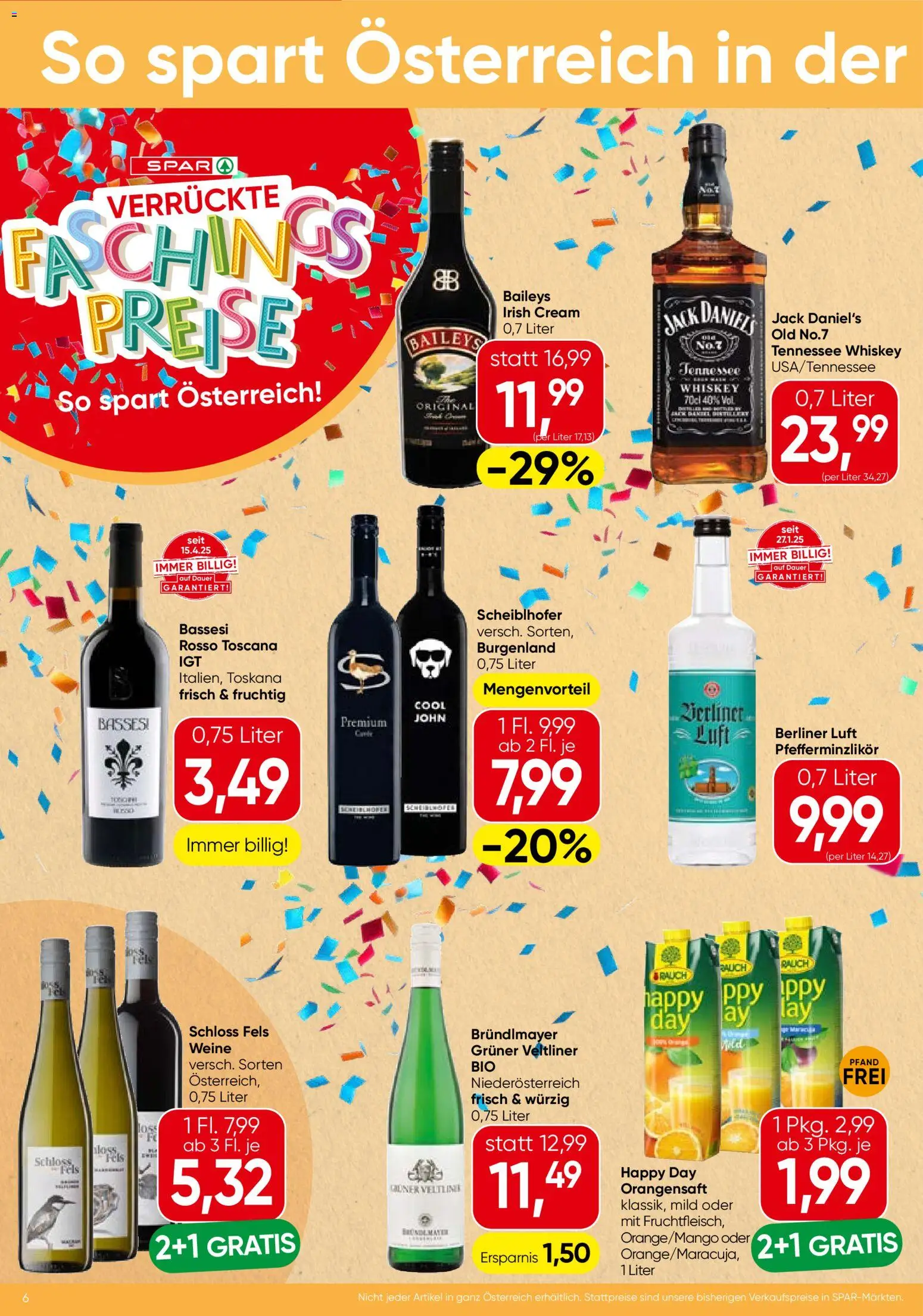 Spar Flugblatt - Vorarlberg gültig ab 12.02.2026 | Seite: 6 | Produkte: Whiskey