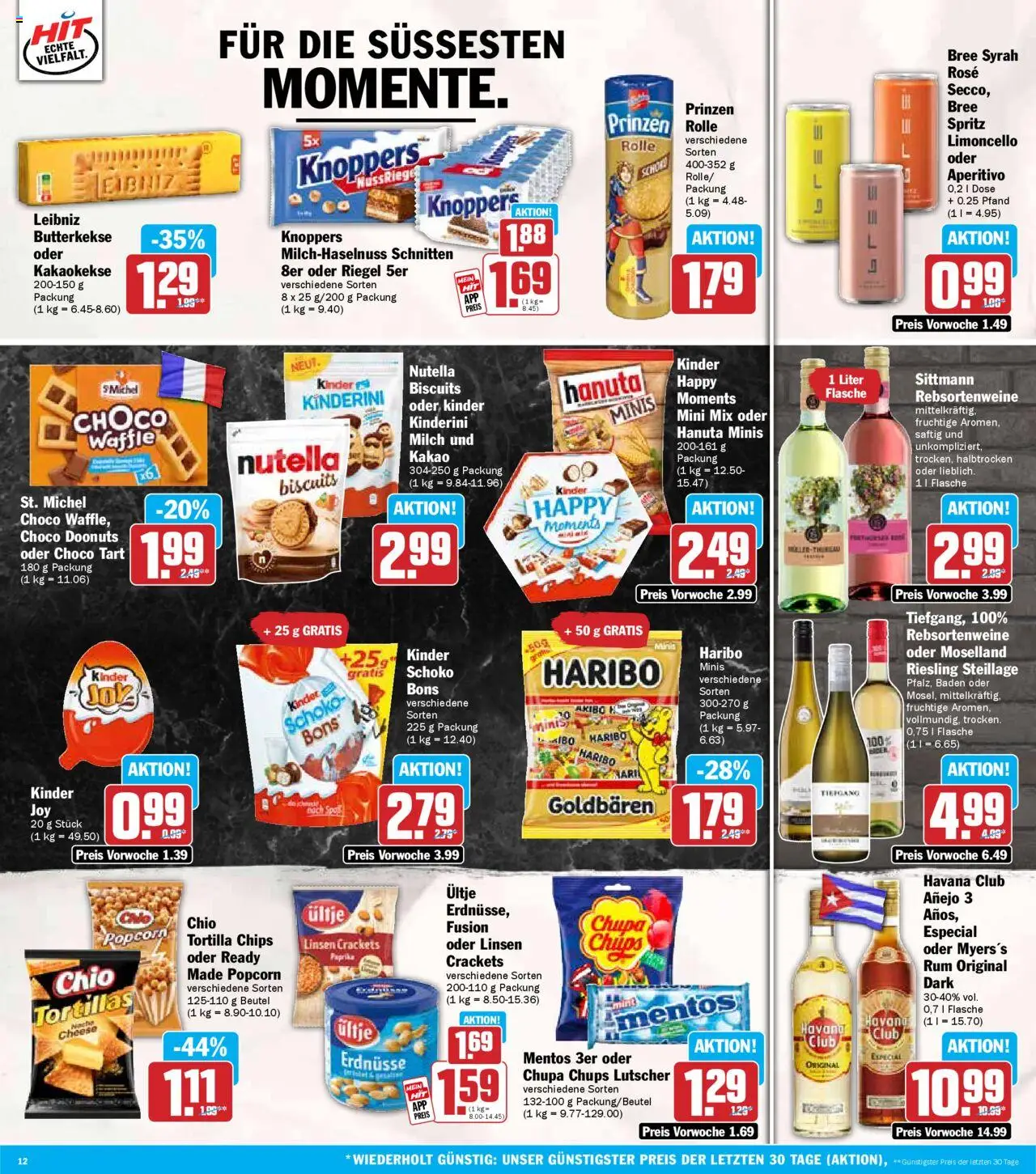 HIT - Rhineland-Palatinate - gültig ab dem 04.08.2025 | Seite: 12 | Produkte: Haribo, Milch, Paprika, Limoncello