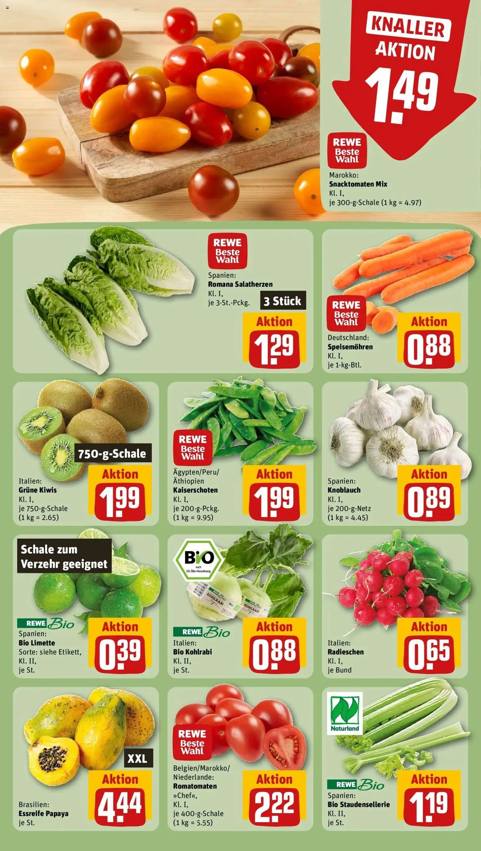 Rewe prospekt Laupheim	 – gültig ab 09.02.2026 | Seite: 11 | Produkte: Kohlrabi, Knoblauch, Limette