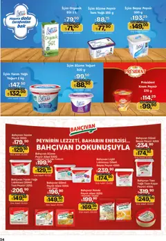 16.04.2026 tarihinden itibaren geçerli olan Migros kataloğu önizlemesi | Sayfa: 34 | Ürünler: Krem, Süt, Peynir, Yoğurt
