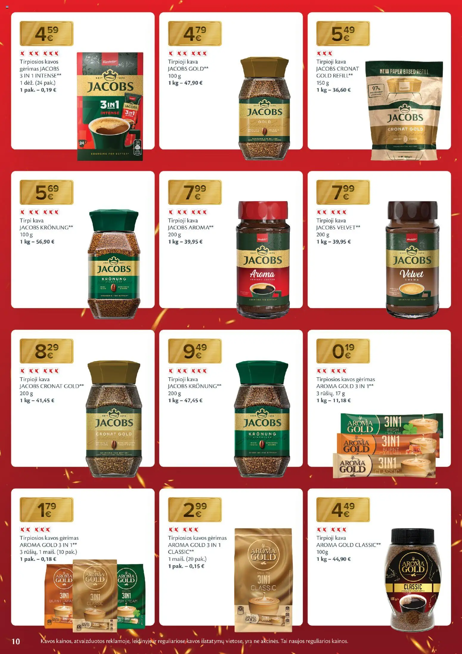 MAXIMA akcijos nuo 18.11.2025 | Puslapis: 10 | Prekių: Tirpioji kava, Kava