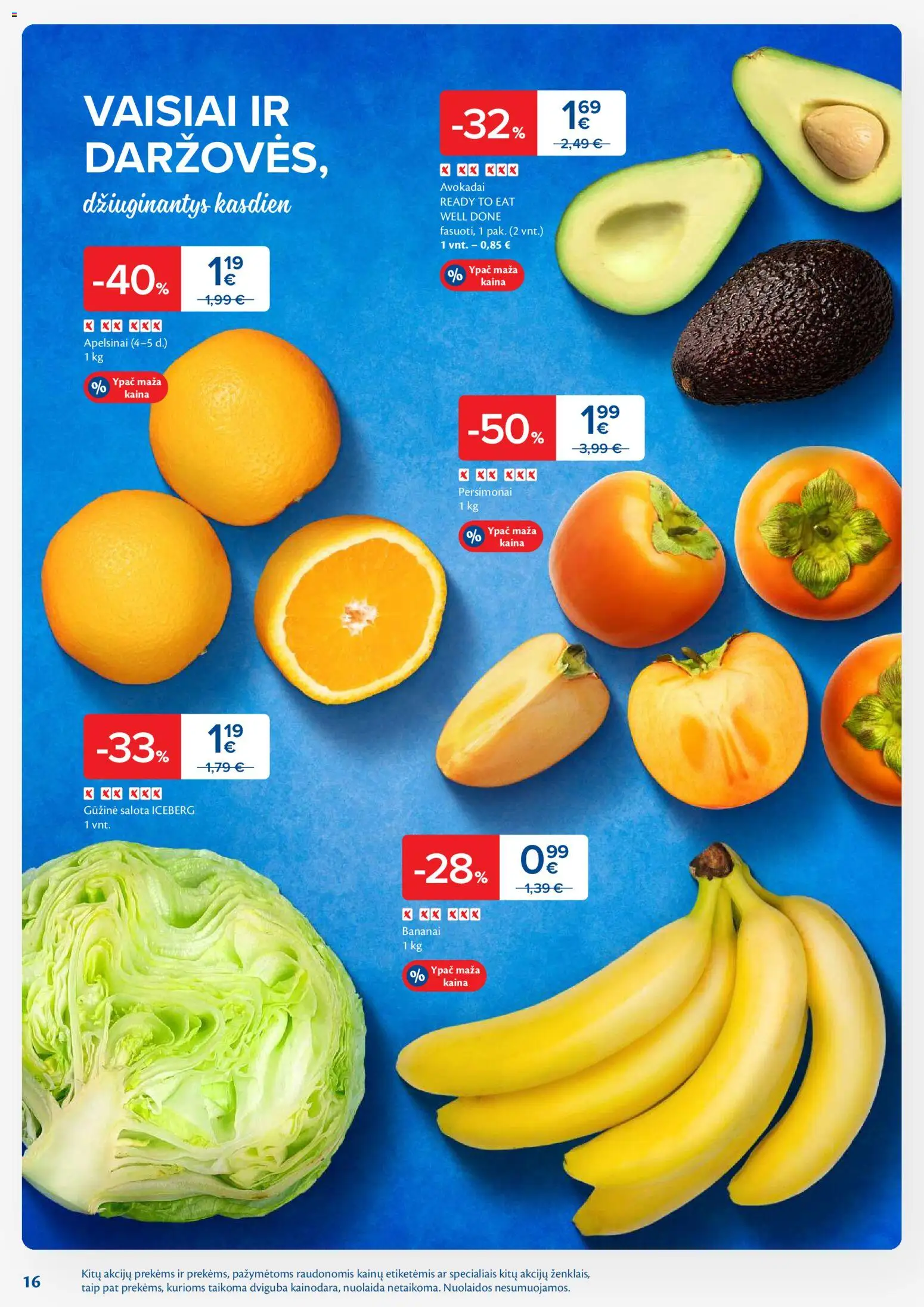 MAXIMA akcijos nuo 11.11.2025 | Puslapis: 16 | Prekių: Salota, Avokadai, Apelsinai, Bananai