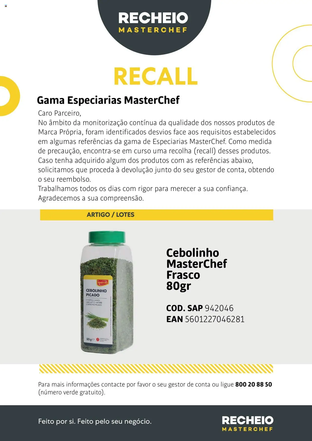 Recheio - Gamas Especiarias Masterchef │ válido de 30.07.2025 | Página: 1