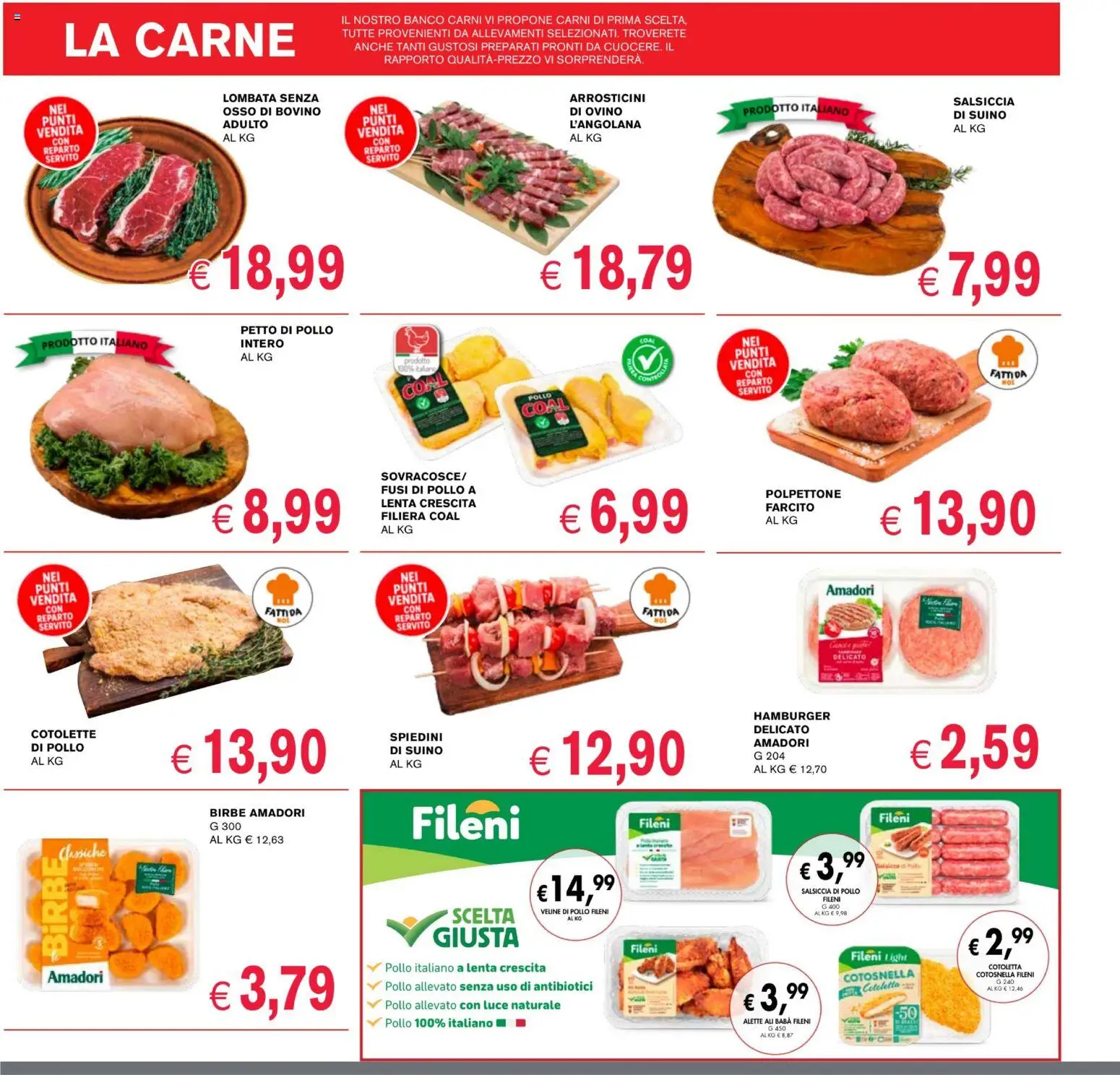 Volantino Coal del 27.12.2025 | Pagina: 4 | Prodotti: Petto di Pollo, Pollo, Salsiccia, Hamburger