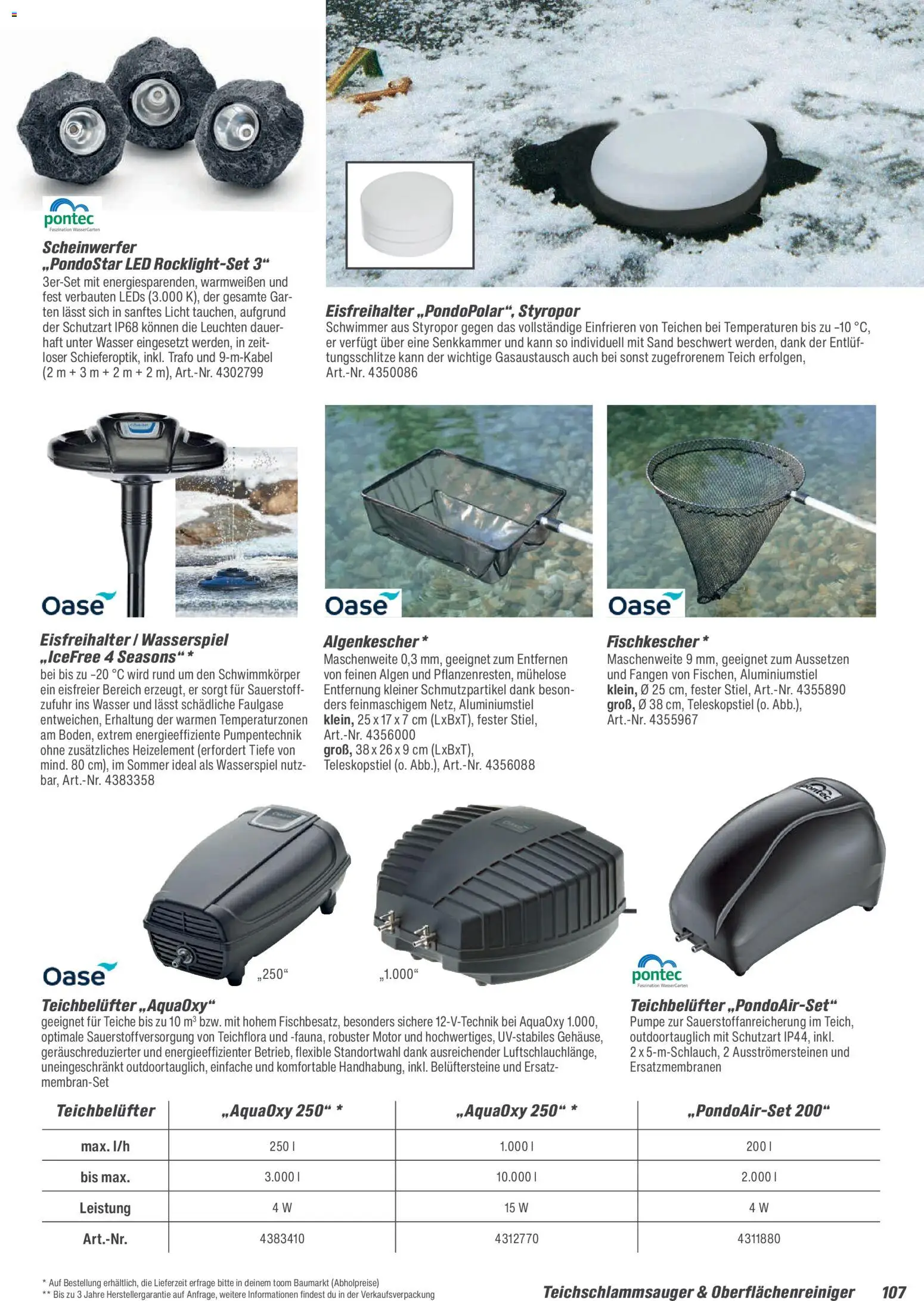 Toom Baumarkt Gartenpflege & Teich 2026 – gültig ab 20.02.2026 | Seite: 107 | Produkte: Wasser