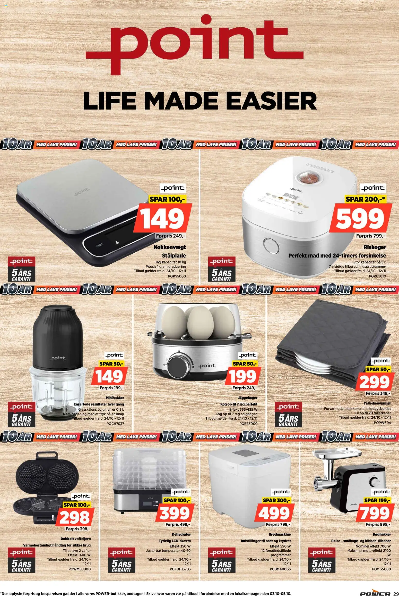 Power tilbudsavis – gyldig fra 24.10.2025 | Side: 29 | Produkter: Æg, Vafler, Køkkenvægt