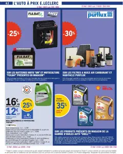 E.Leclerc - Prévisualisation de HUILE TRONÇONNEUSE ET MOTOCULTURE "FOXTER", Huile tronçonneuse et motoculture "FOXTER" valide à partir de 24.03.2026 | Page: 62 | Produits: Tronçonneuse, Batterie, Huile