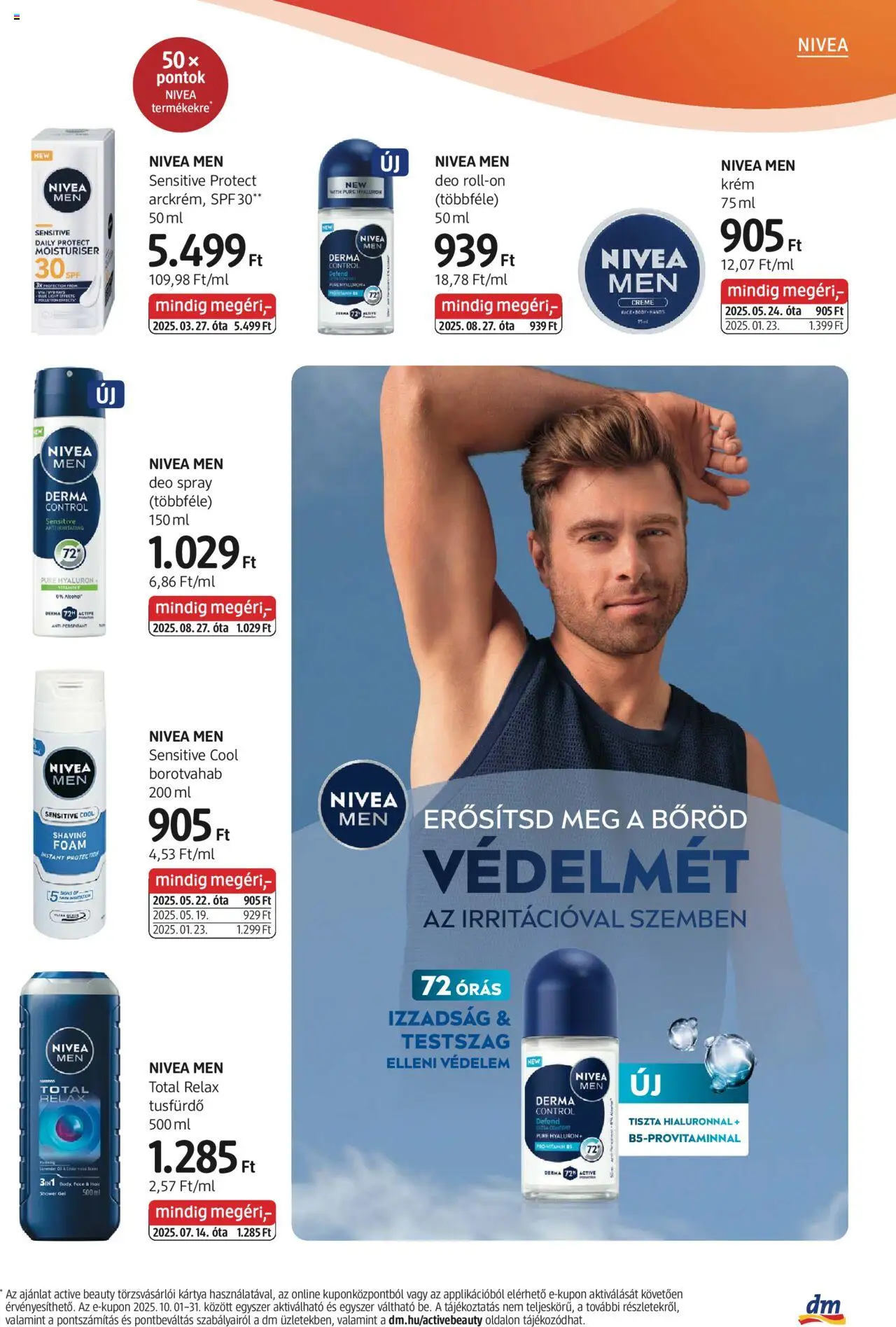 DM Drogerie Markt akciós ujság - amely érvényes a következő dátumtól: 02.10.2025 | Oldal: 11 | Termékek: Roll-on, Borotvahab, Tusfürdő