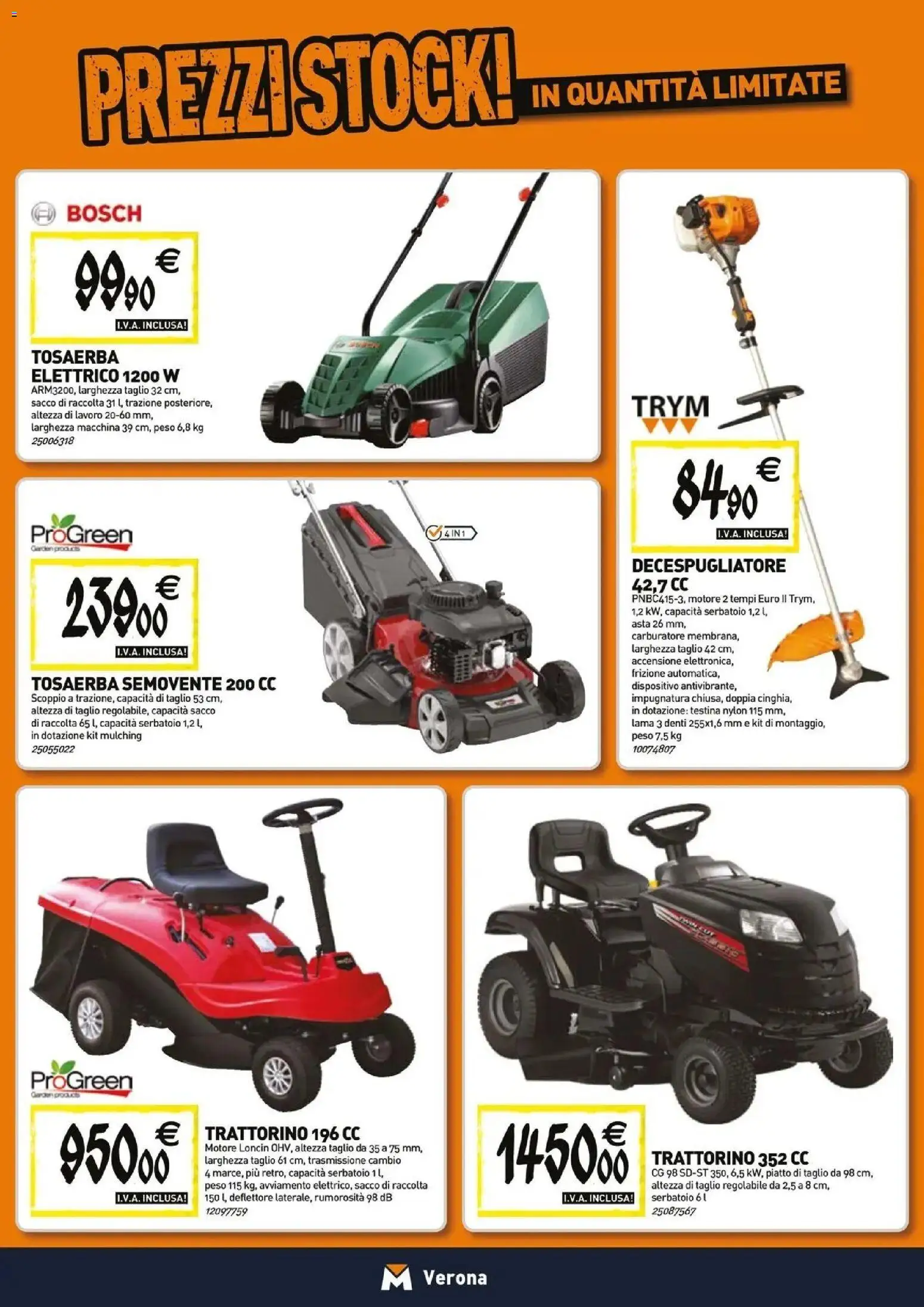 Volantino TECNOMAT del 26.03.2026 | Pagina: 18 | Prodotti: Trattorino, Decespugliatore, Piatto