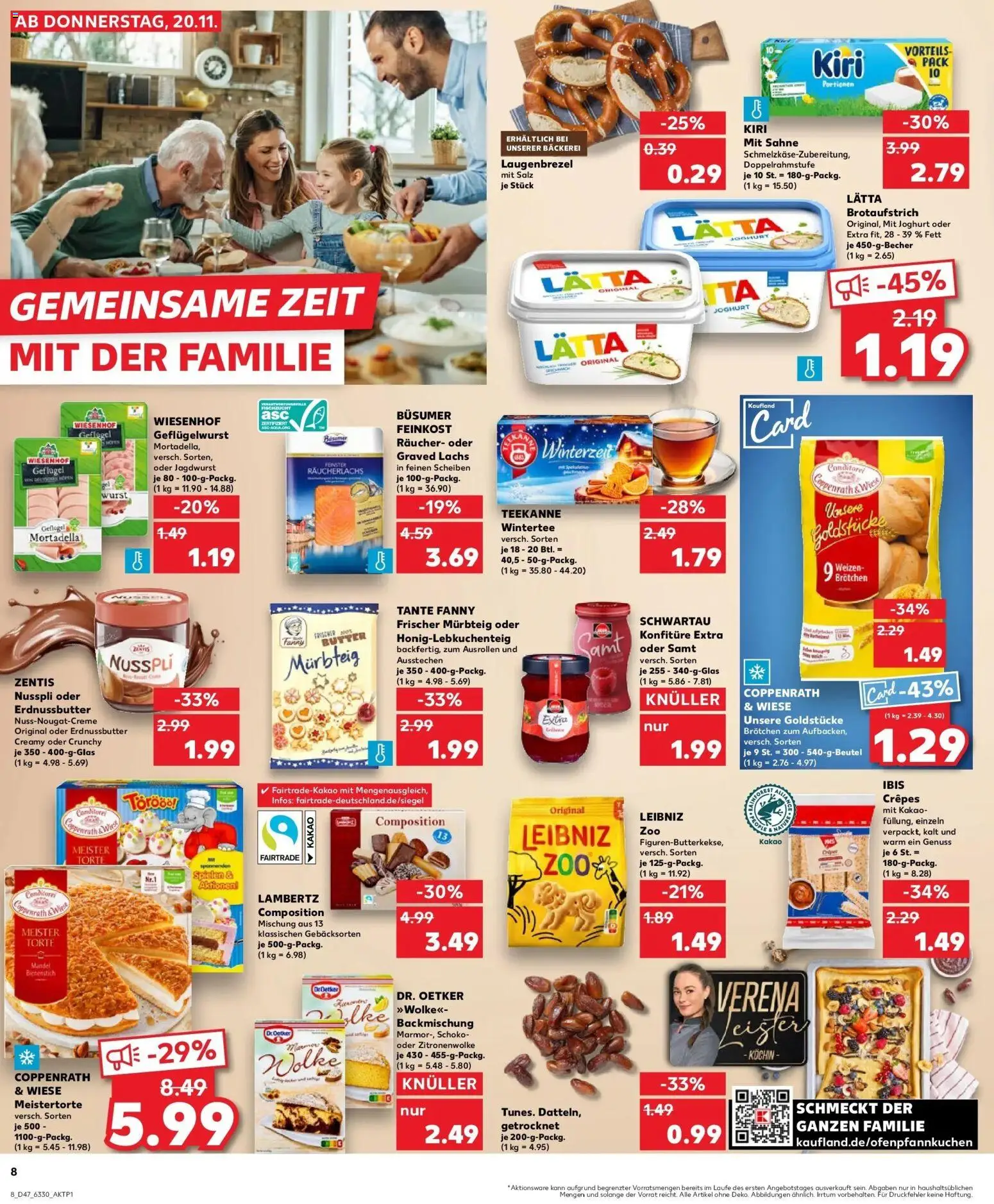 Kaufland prospekt Verden (Aller)	 – gültig ab 20.11.2025 | Seite: 8 | Produkte: Butter, Joghurt, Lachs, Lätta