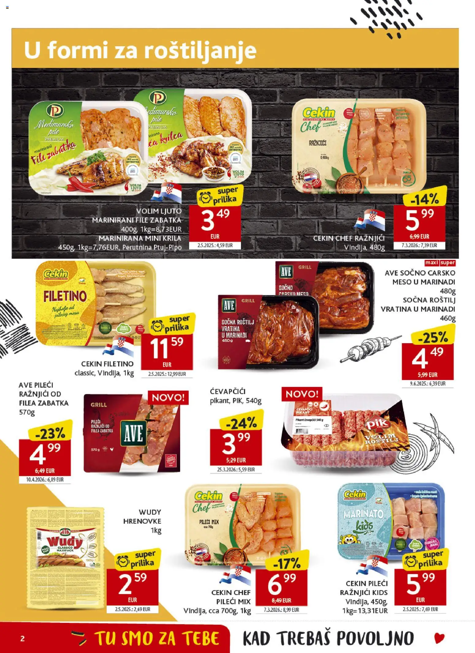 Konzum HR akciós ujság - amely érvényes a következő dátumtól: 29.04.2026 | Oldal: 2 | Termékek: Grill
