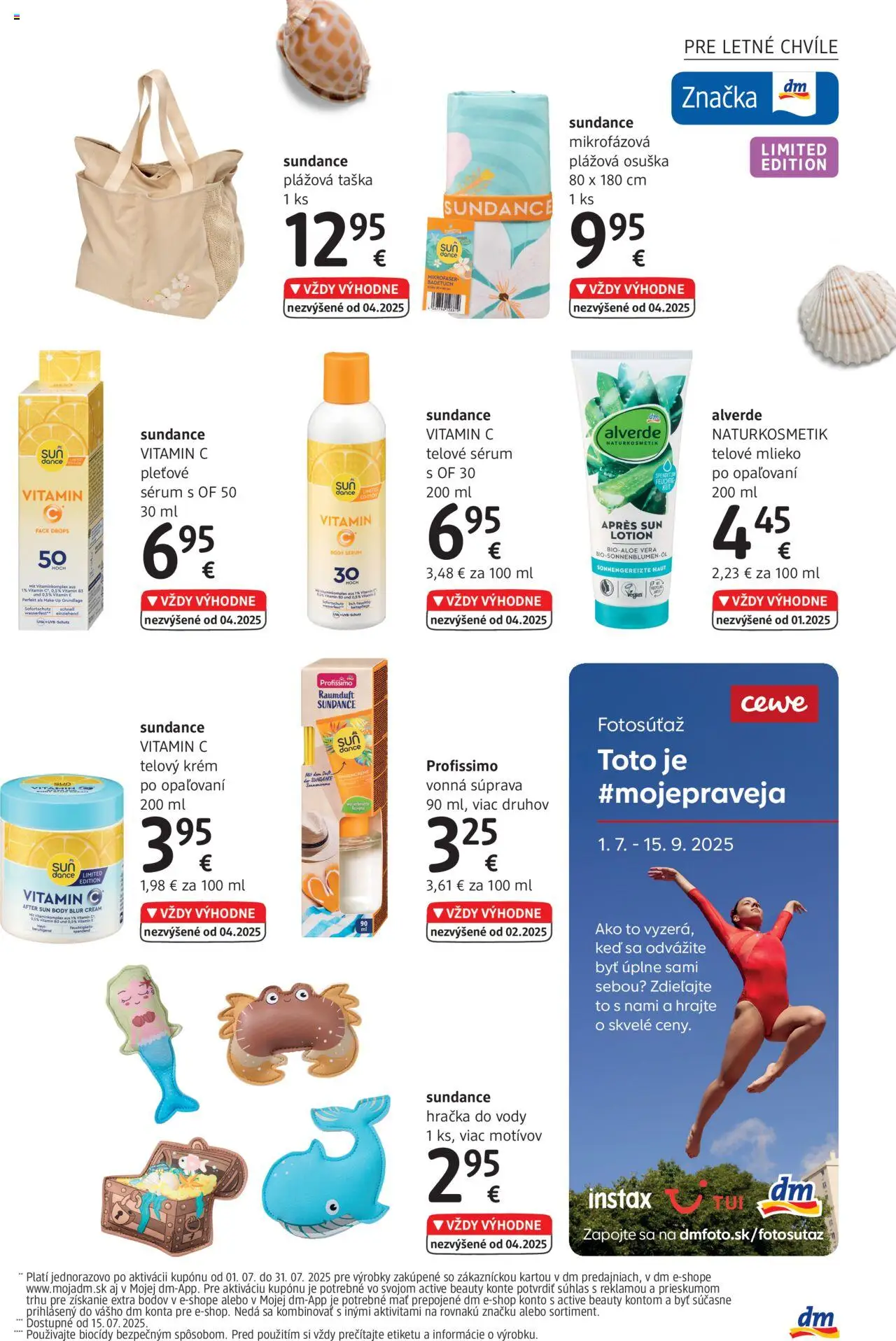 dm drogerie Journal Júl 2025 │ platný od 01.07.2025 | Strana: 7 | Produkty: Make up, Osuška, Telové mlieko, Taška