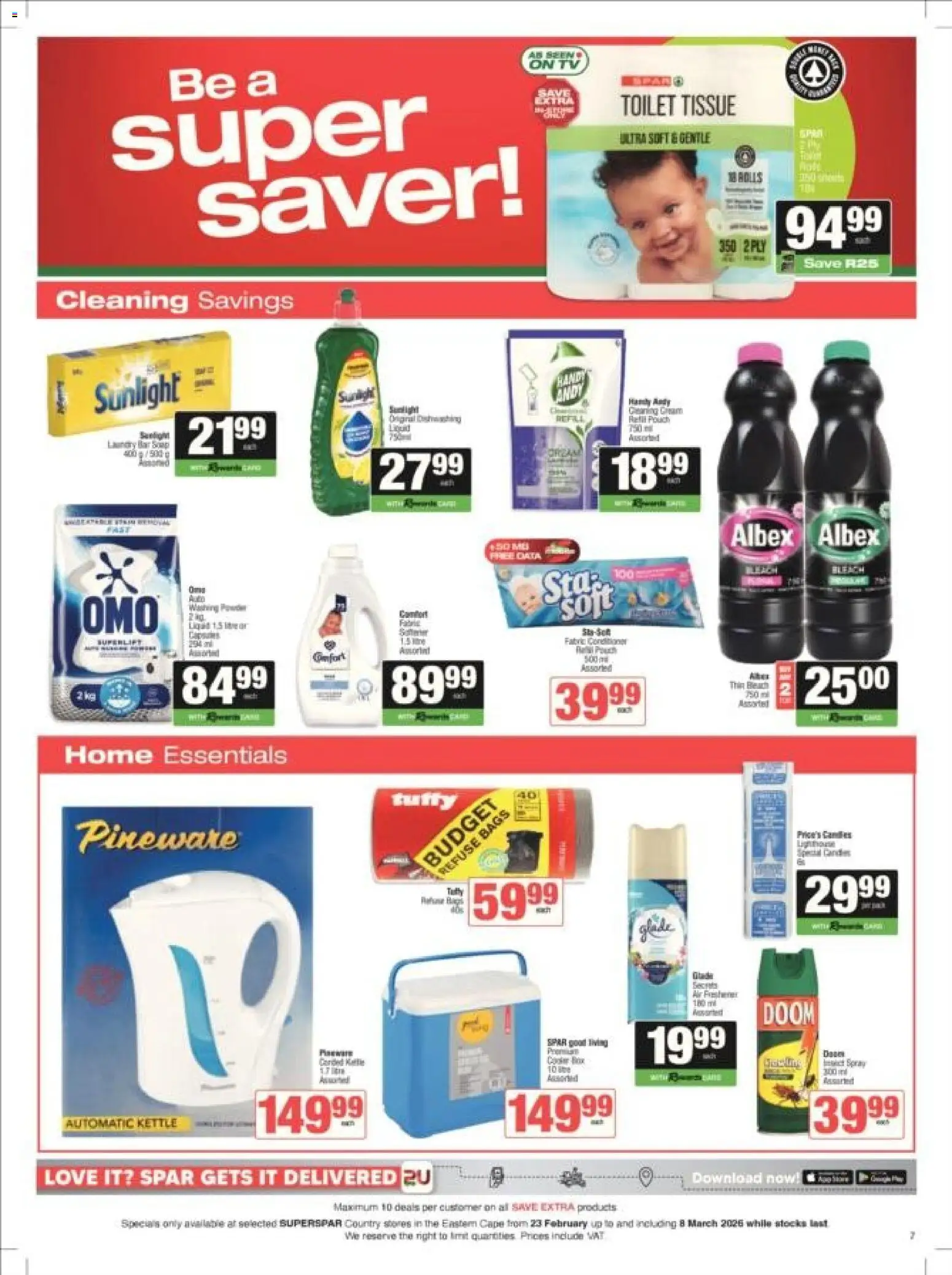 New Spar catalogue – valid from 23.02.2026 | Page: 26 | Products: Data, Toilet, Conditioner, Refuse bags