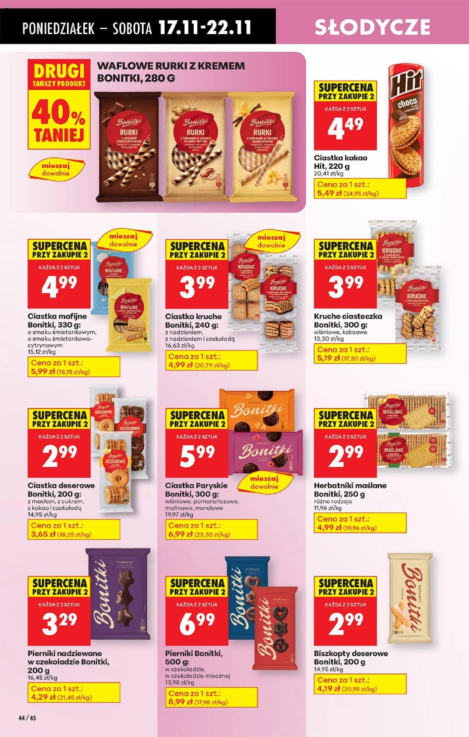 Biedronka gazetka od 17.11.2025 | Strona: 56 | Produkty: Pierniki, Ciastka mafijne, Herbatniki, Czekolada