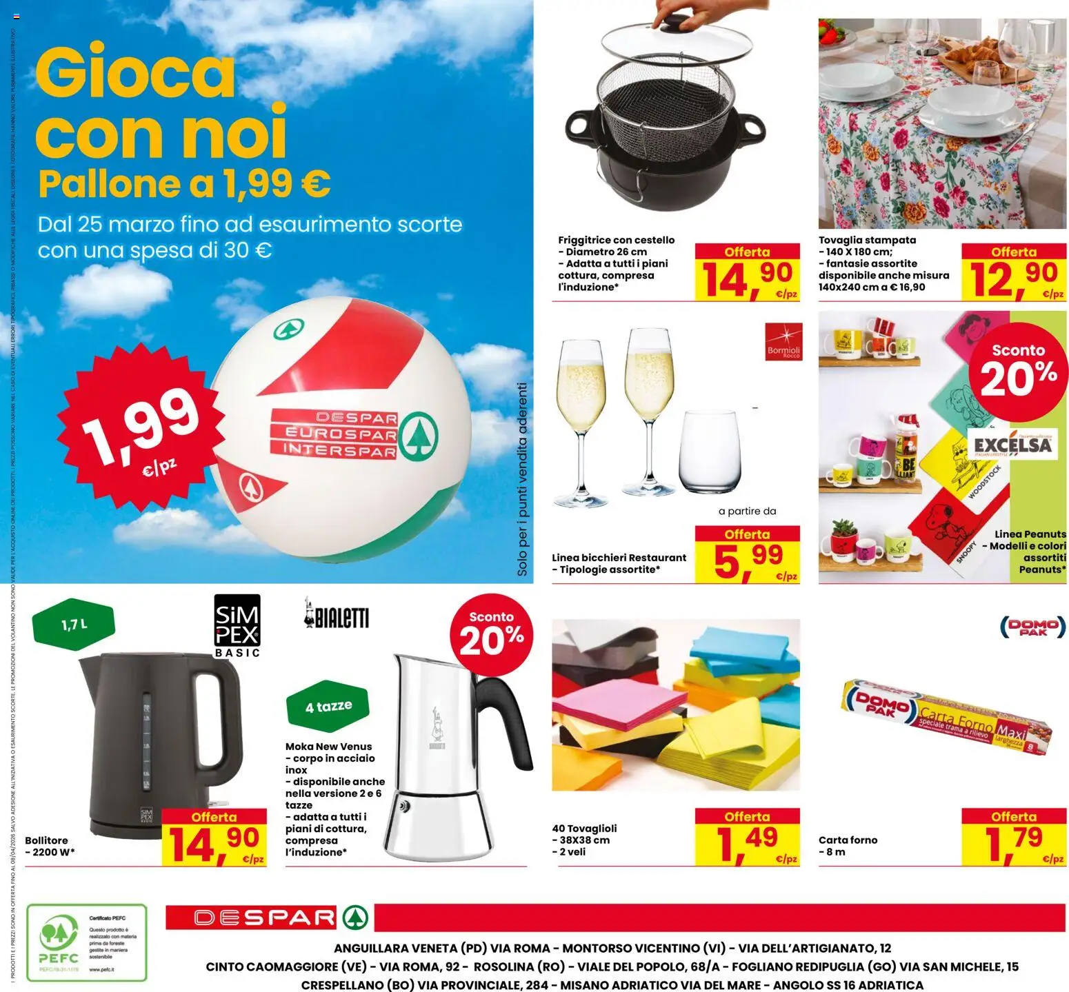 Volantino Despar del 26.03.2026 | Pagina: 24 | Prodotti: Forno, Carta forno, Bollitore, Friggitrice