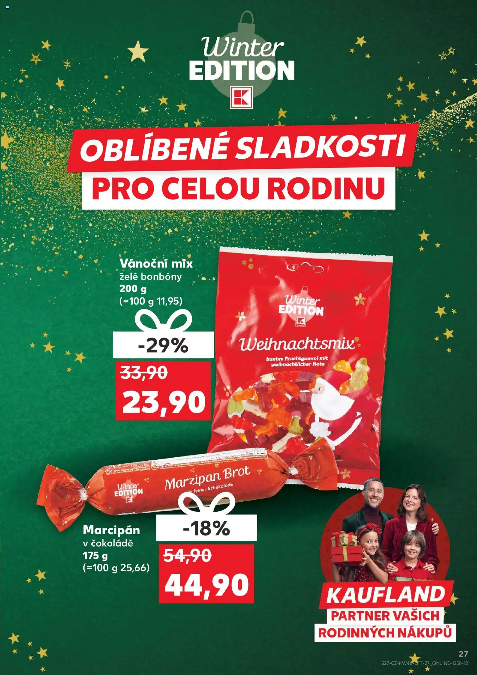 Kaufland leták - Kolín od 26.11.2025 | Strana: 27 | Produkty: Bonbóny, Sladkosti, Želé bonbóny, Marcipán