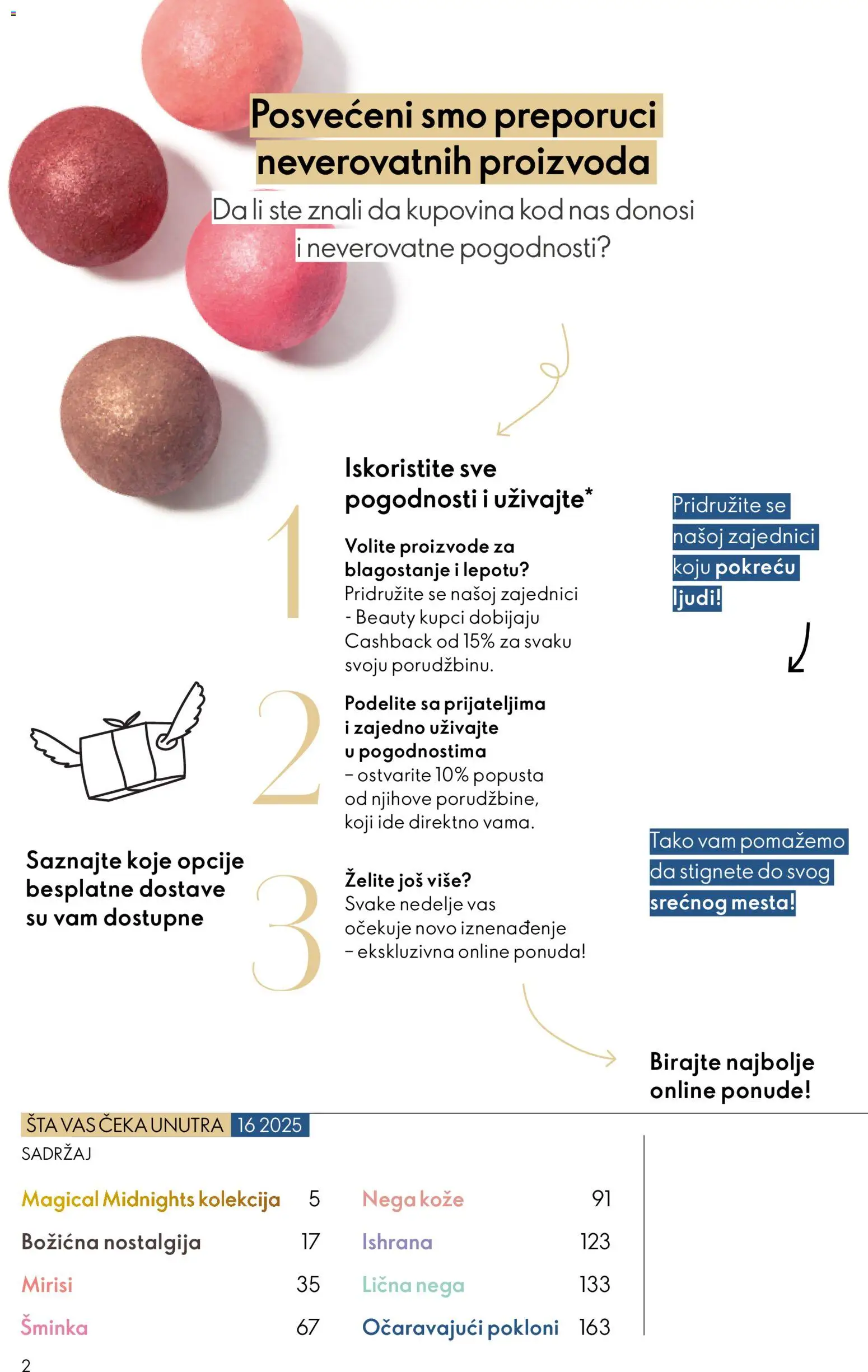 Oriflame katalog - važi od 19.11.2025 | Strana: 2 | Proizvode: Šminka