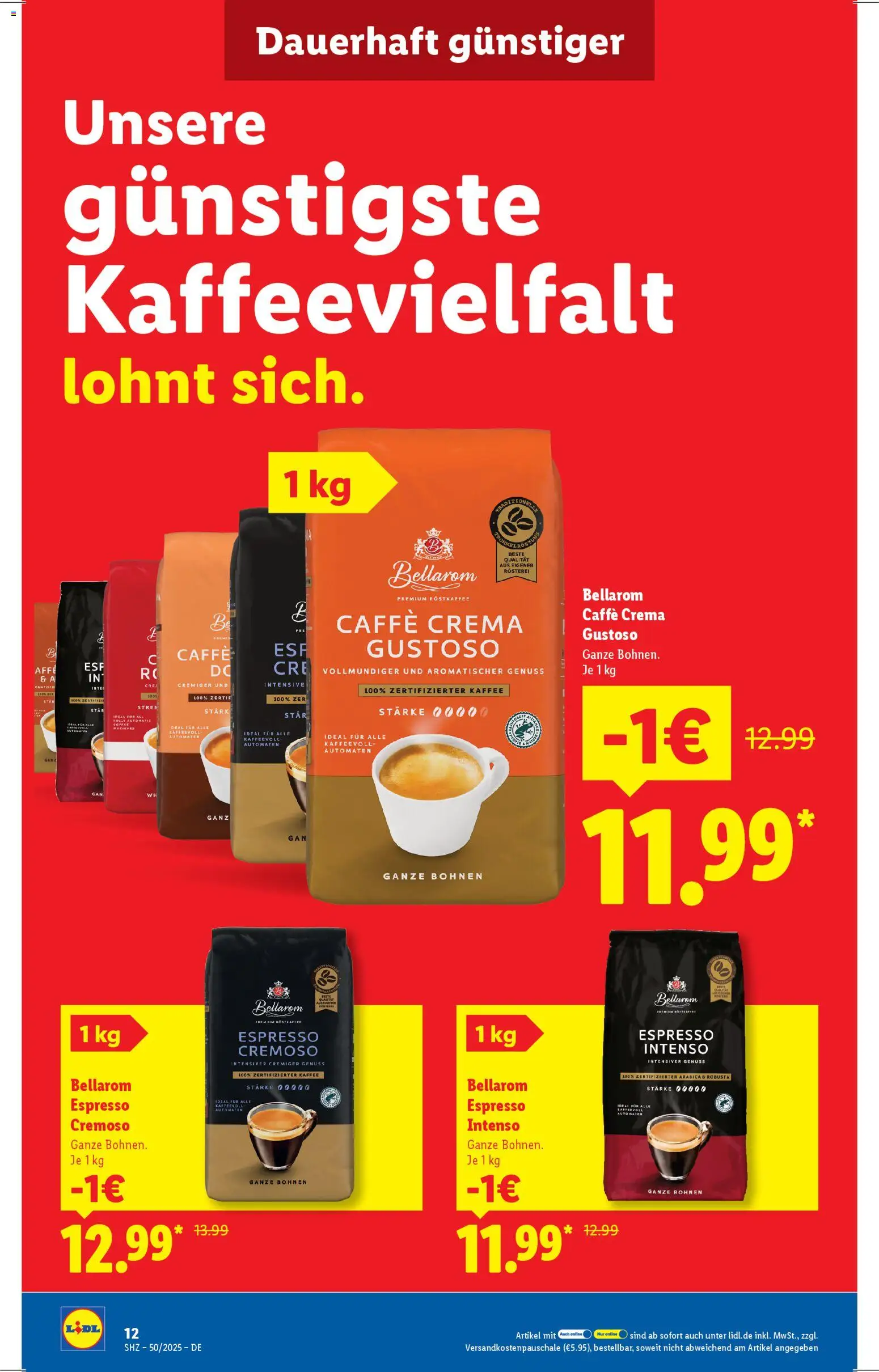 Lidl - Prospekt – gültig ab 08.12.2025 | Seite: 12 | Produkte: Kaffee