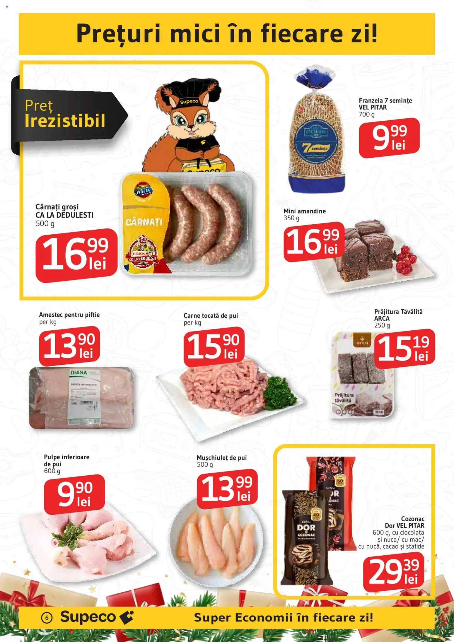 Noul catalog Supeco – valabil de la 11.12.2025 | Pagină: 6 | Produse: Kedi Oyun Alanları, Ciocolată, Carne tocată, Stafide