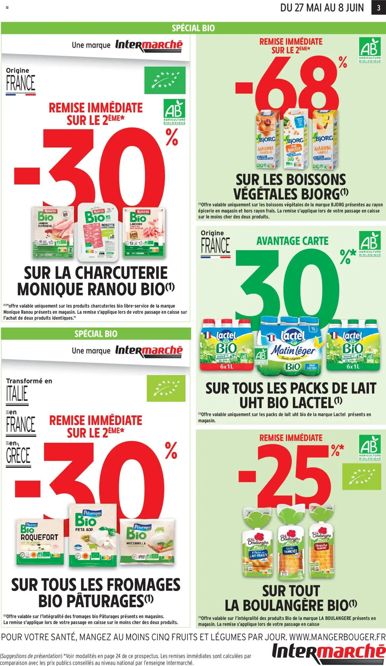 | Page: 3 | Produits: Feta, Mozzarella, Chocolat, Jambon