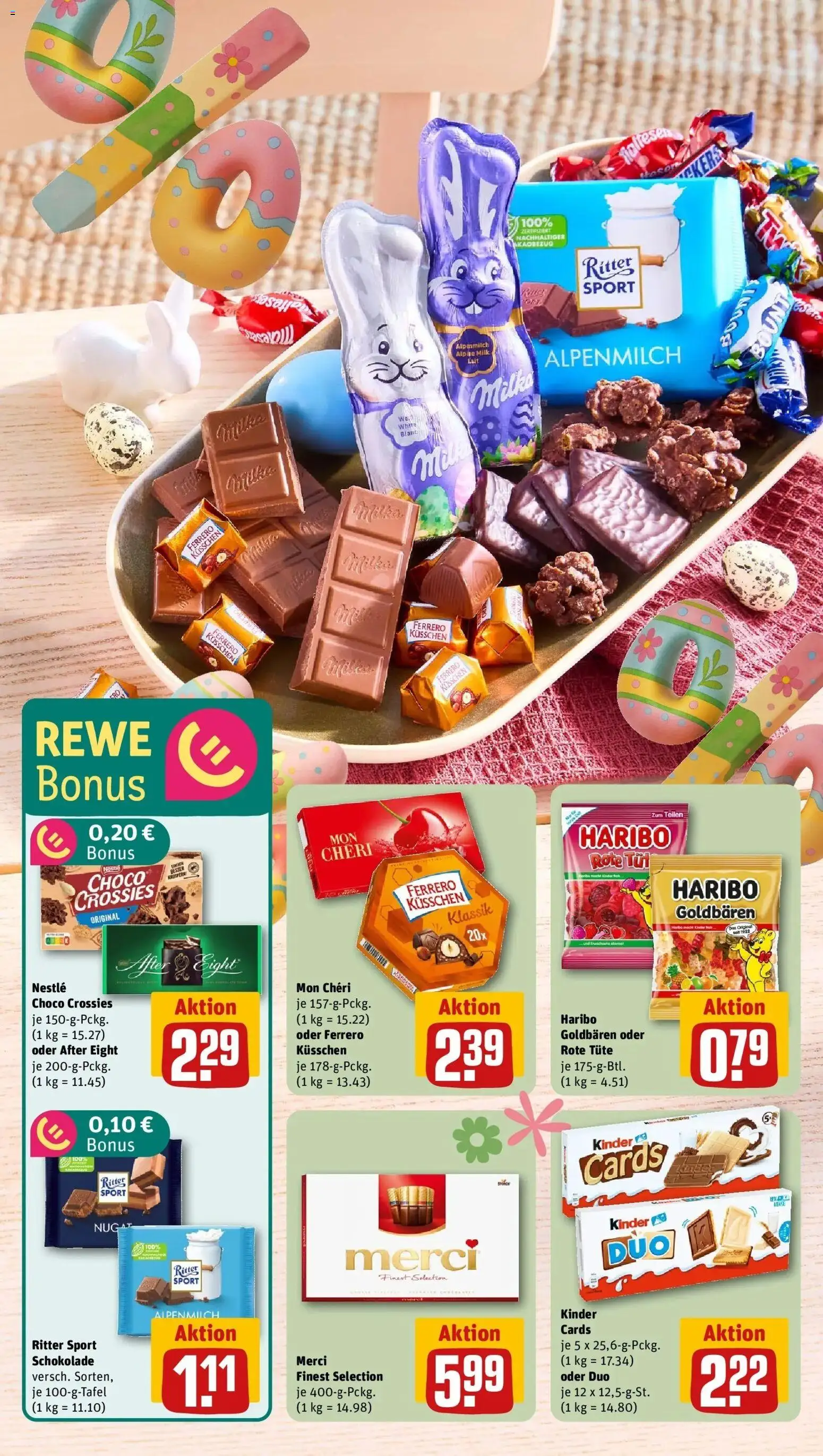 Rewe Prospekt Blankenheim	 – gültig ab 23.03.2026 | Seite: 5 | Produkte: Merci, Haribo, Schokolade, Mon cheri