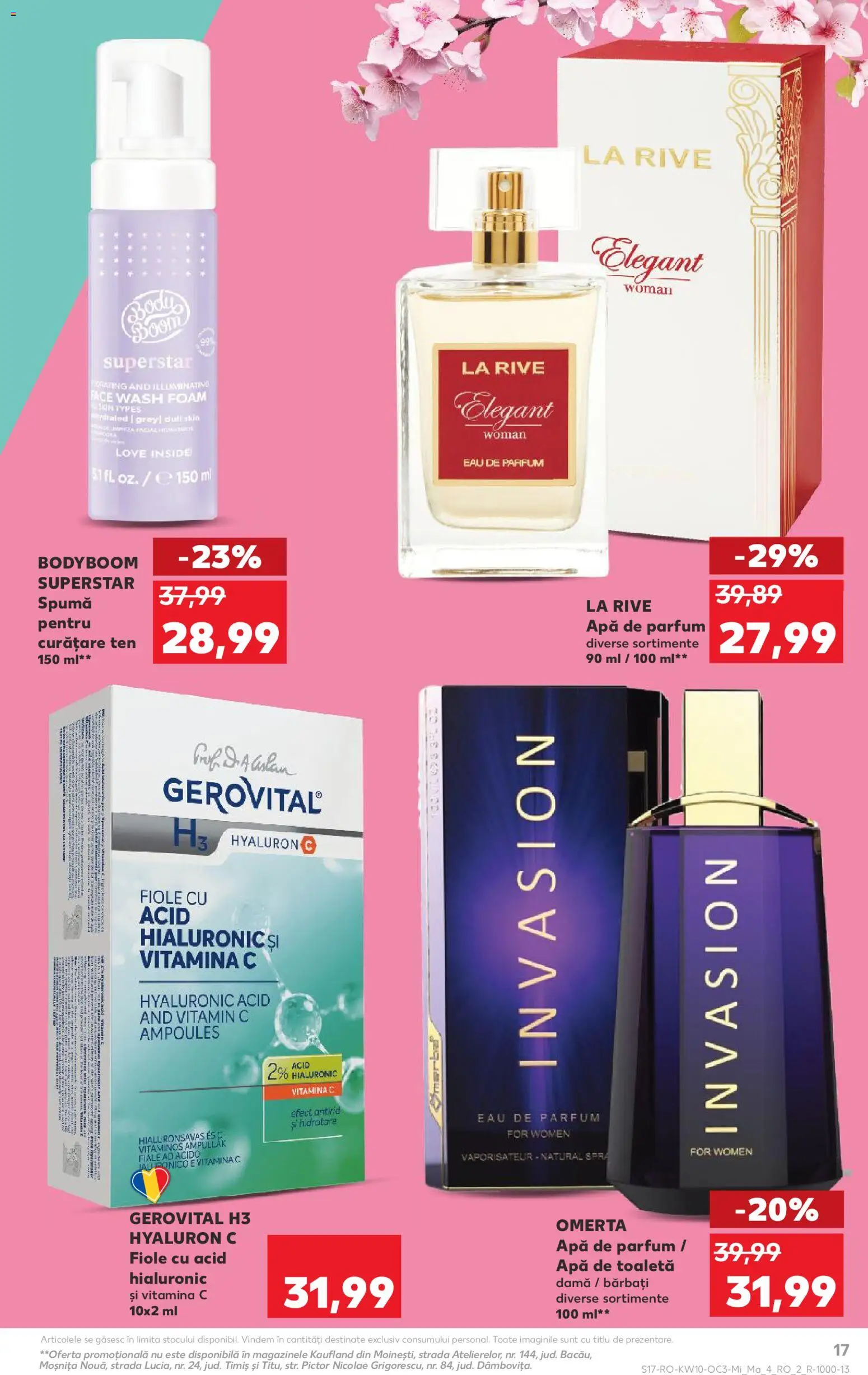 Noul catalog Kaufland – valabil de la 04.03.2026 | Pagină: 17 | Produse: Apă de parfum, Toaletă, Parfum, Apă