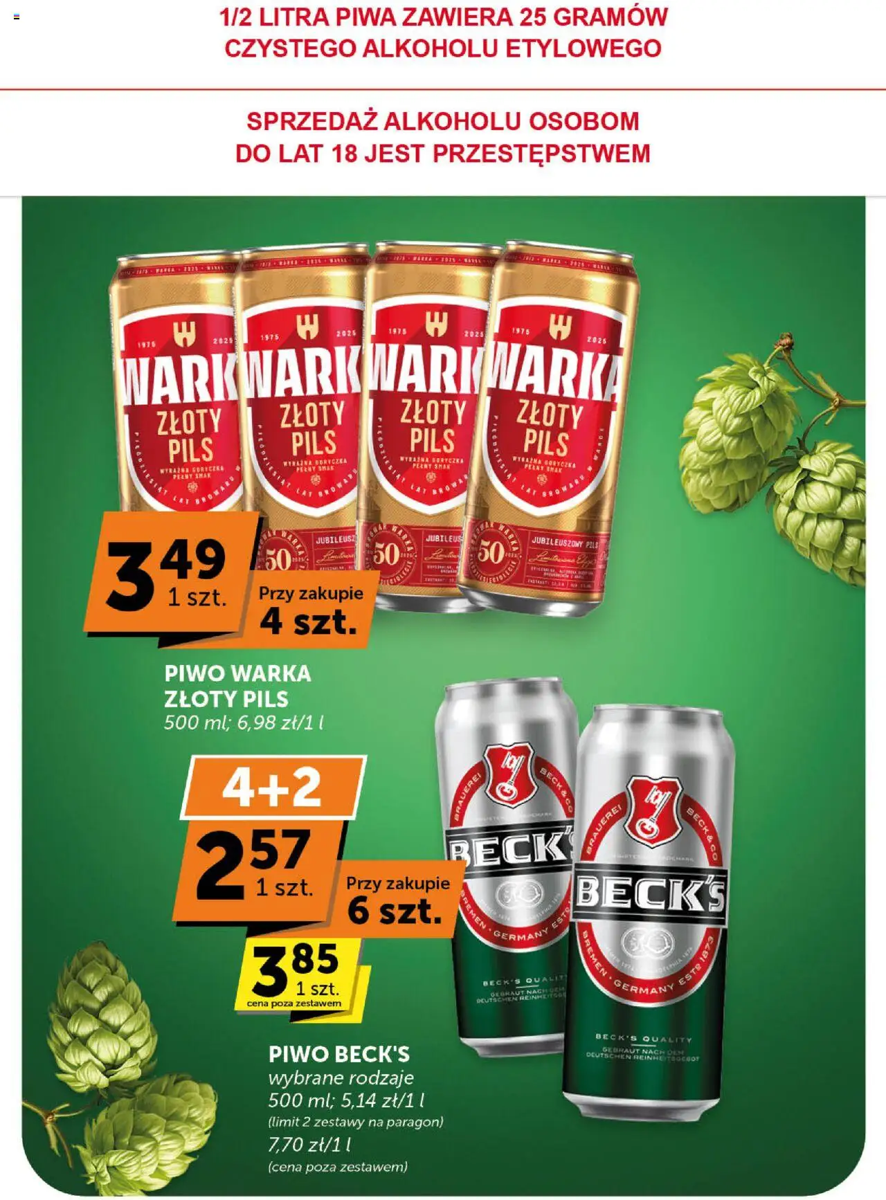 Euro Sklep Gazetka - Minimarket od 16.10.2025 | Strona: 30 | Produkty: Warka, Piwo Warka, Piwo