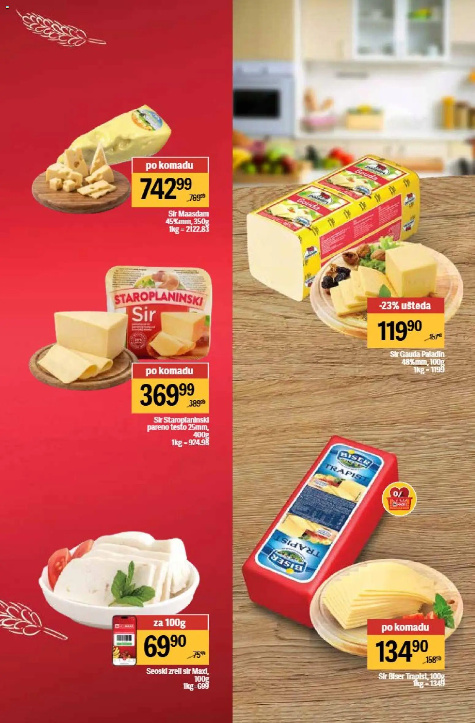 Maxi katalog - važi od 27.04.2026 | Strana: 13 | Proizvode: Gouda, Sir