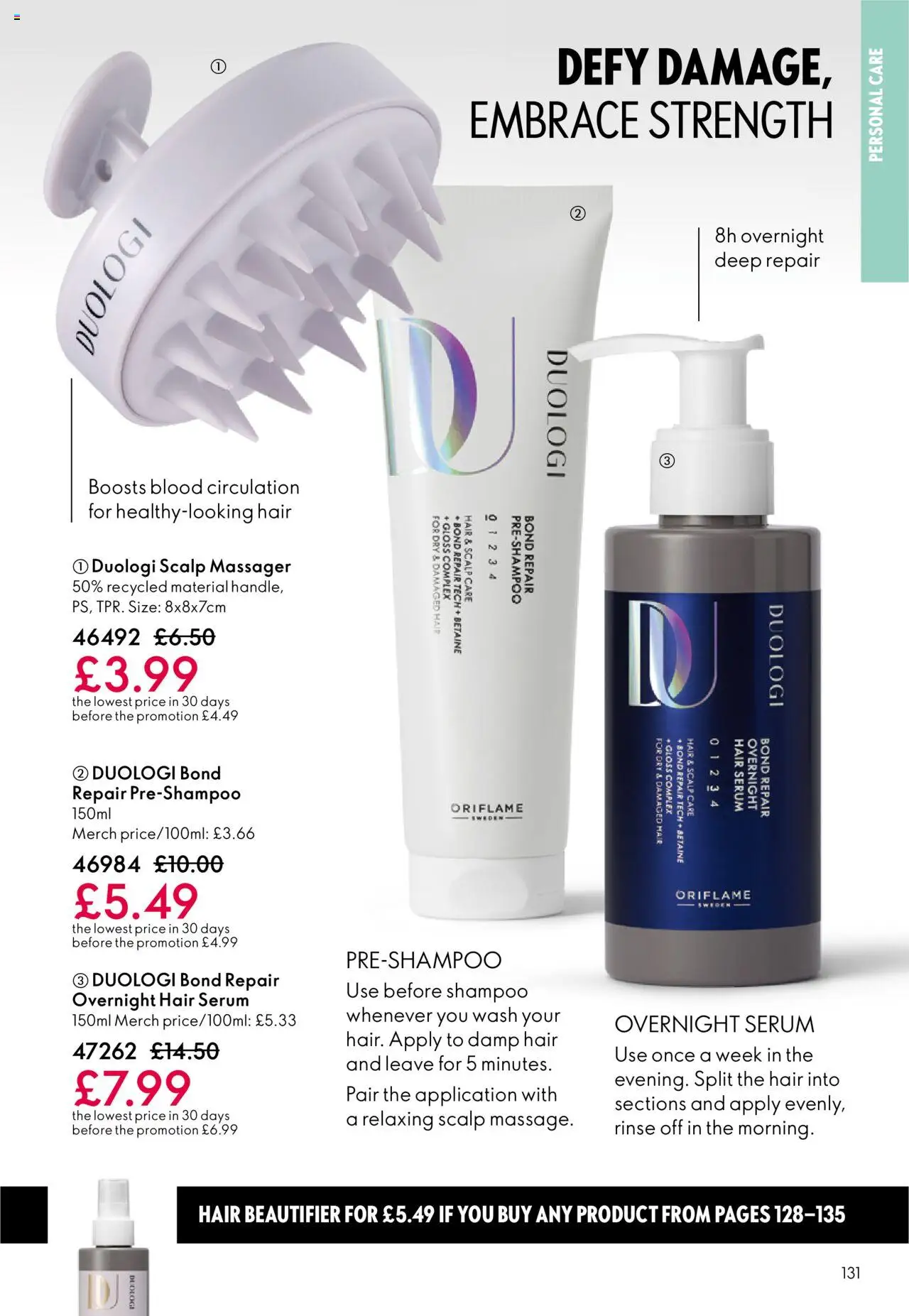 {H1} | Page: 131 | Products: Shampoo