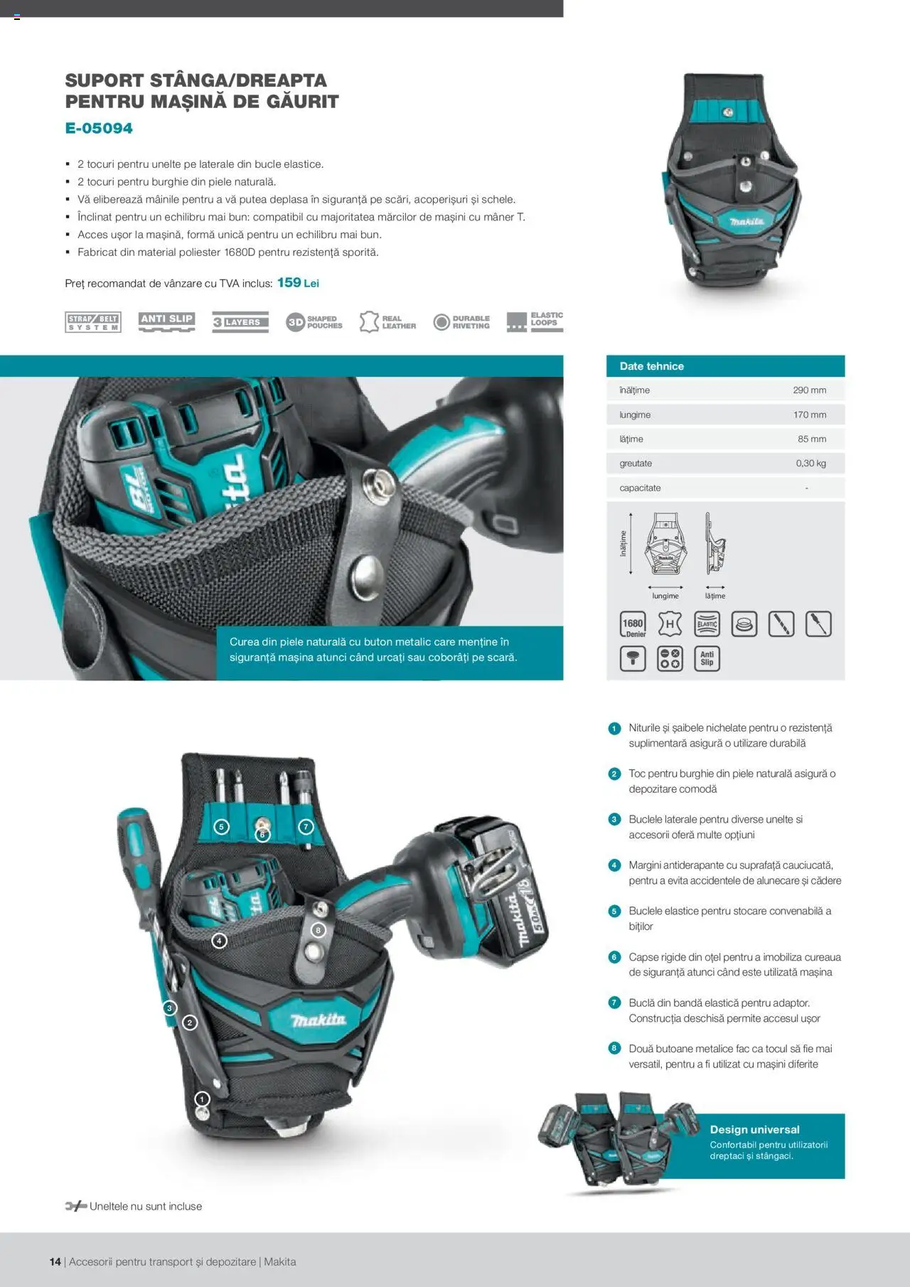 Makita catalog - Accesorii pentru transport si depozitare   – valabil de la 06.09.2021 | Pagină: 14