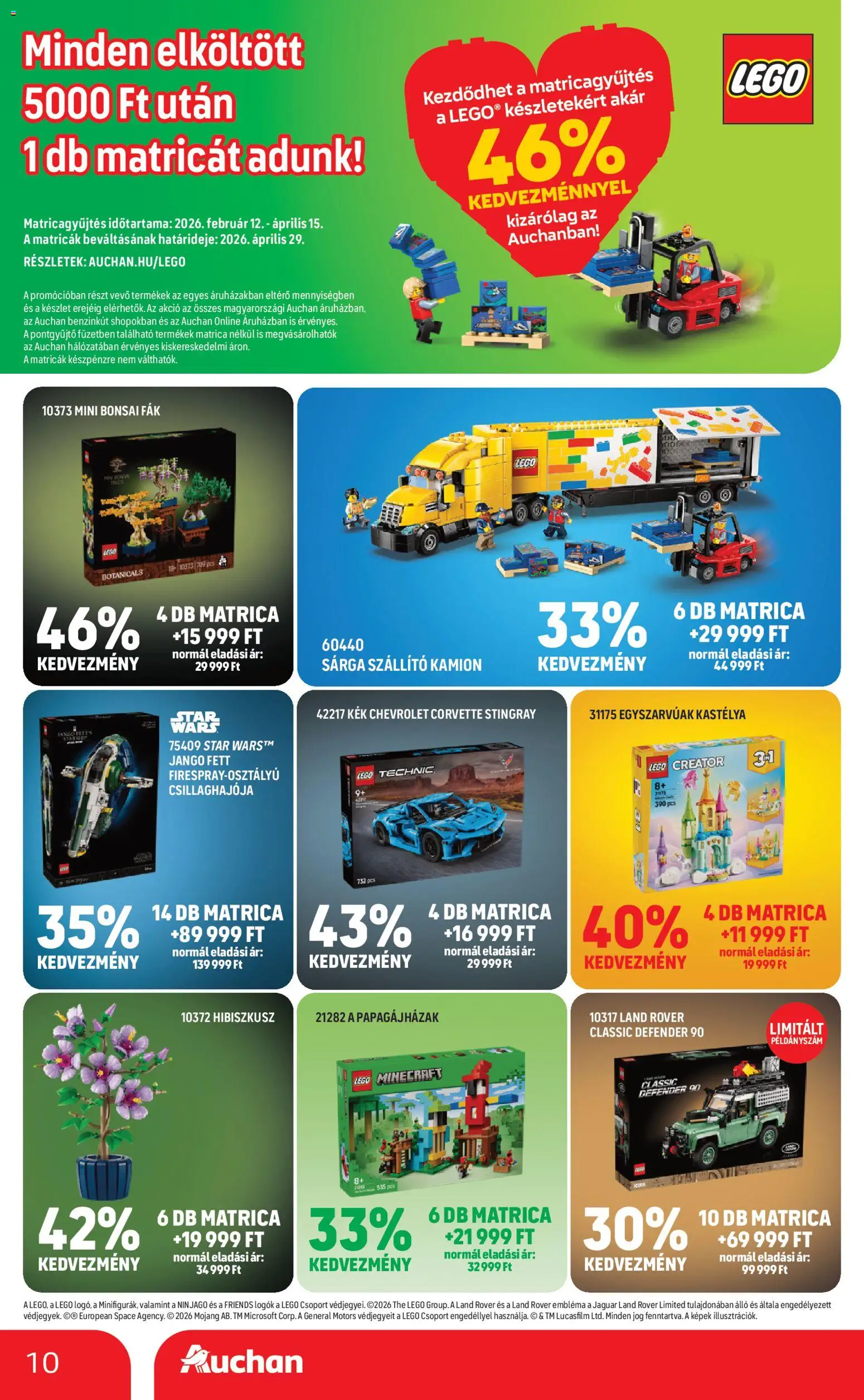 Auchan akciós ujság - amely érvényes a következő dátumtól: 05.03.2026 | Oldal: 10 | Termékek: PC