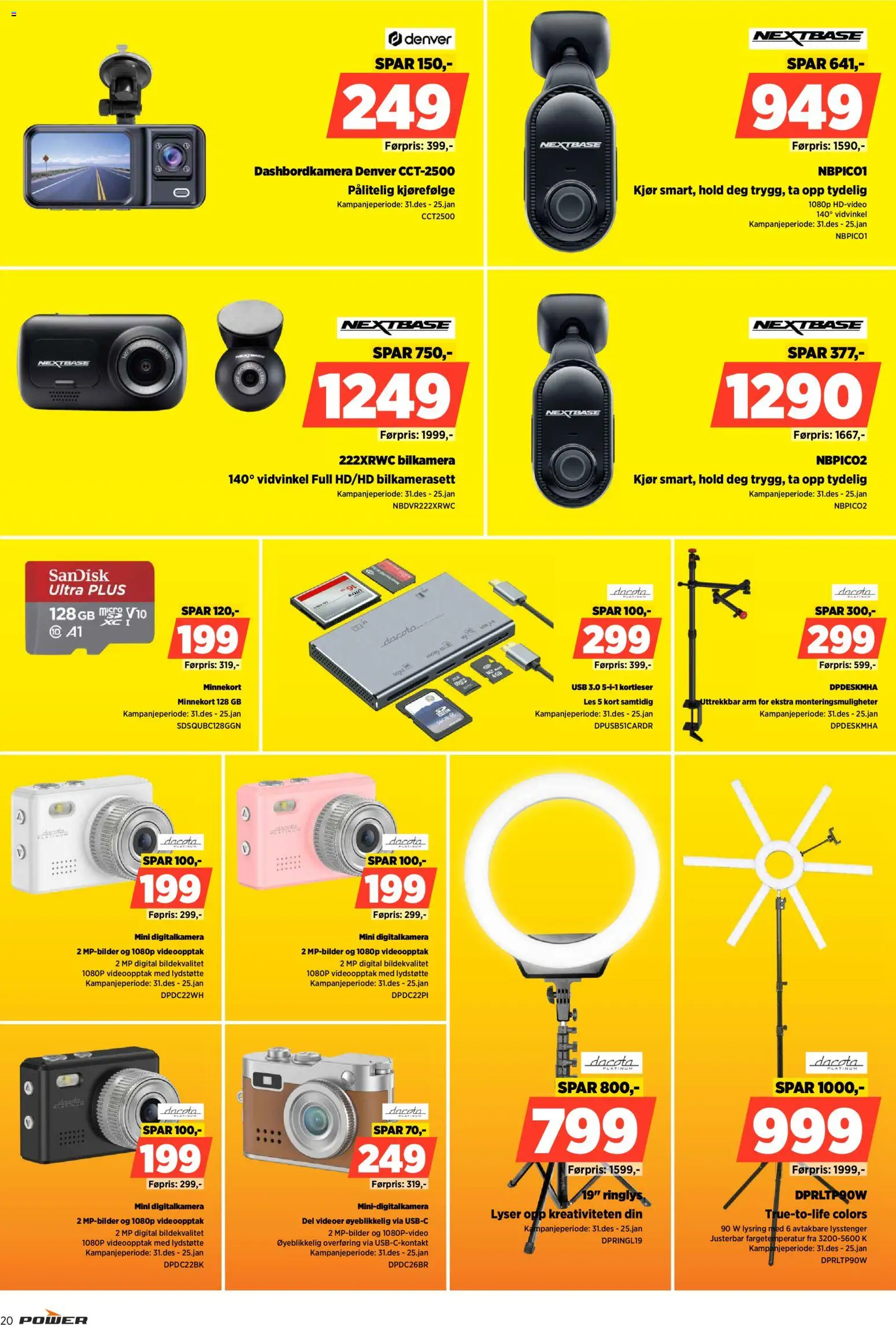 {H1} | Side: 20 | Produkter: Minnekort, Usb, Суміш дитяча