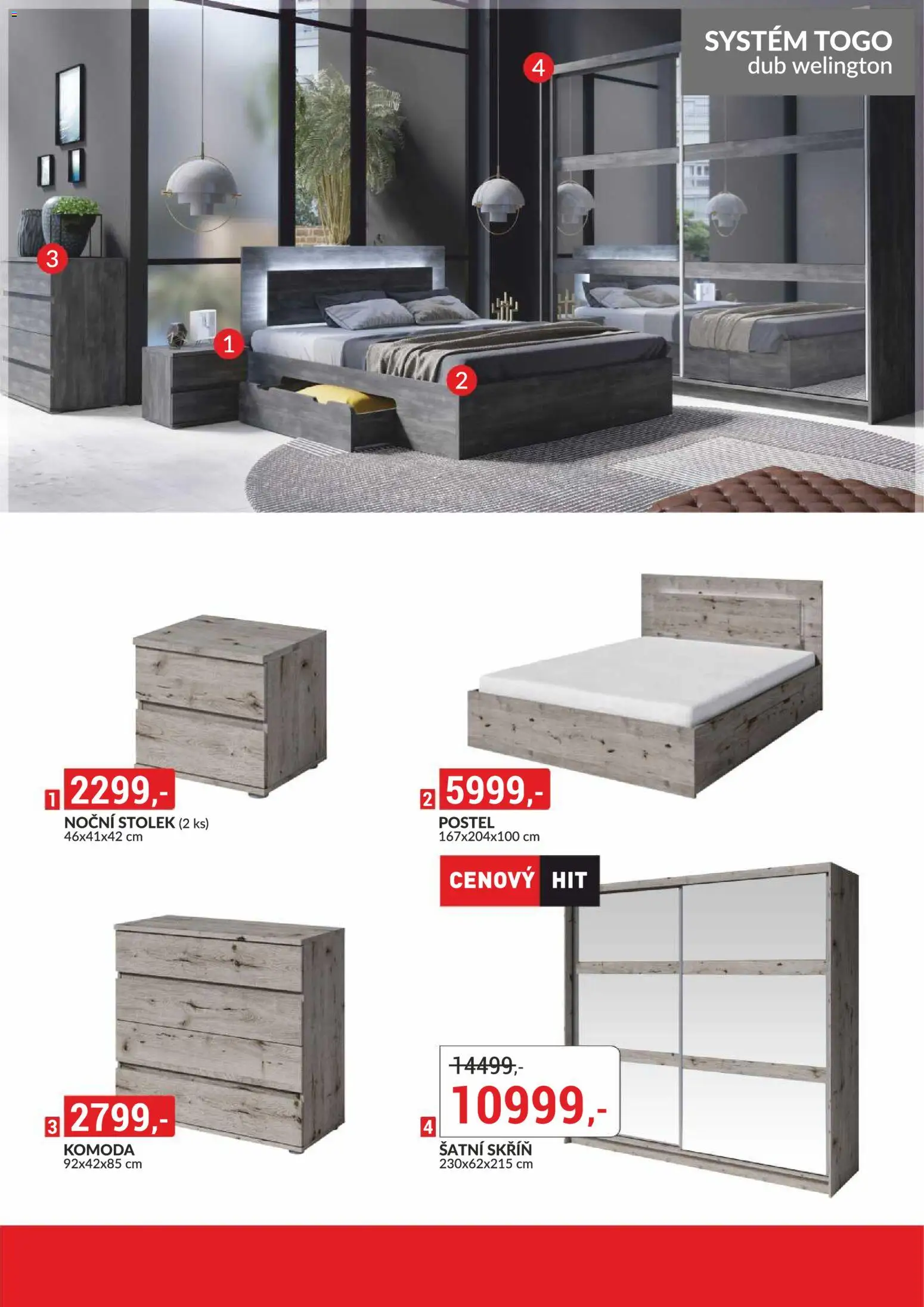 BAUMAX leták - Zařiďte si bydlení podle sebe od 01.03.2026 | Strana: 33 | Produkty: Šatní skříň, Noční stolek, Stolek, Skříň