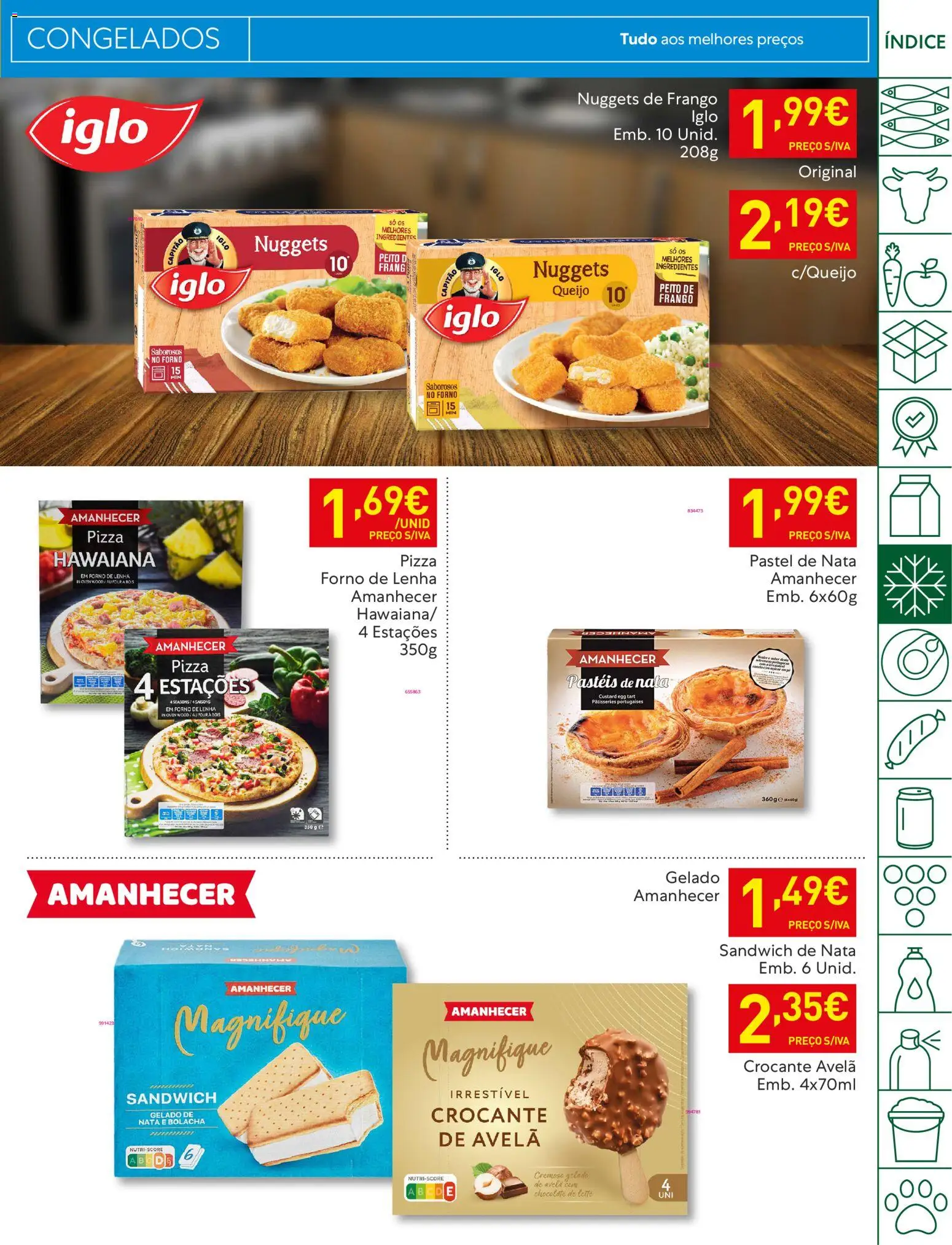 Recheio folheto │ válido de 13.01.2026 | Página: 19 | Produtos: Forno, Nuggets de frango, Pizza, Nata