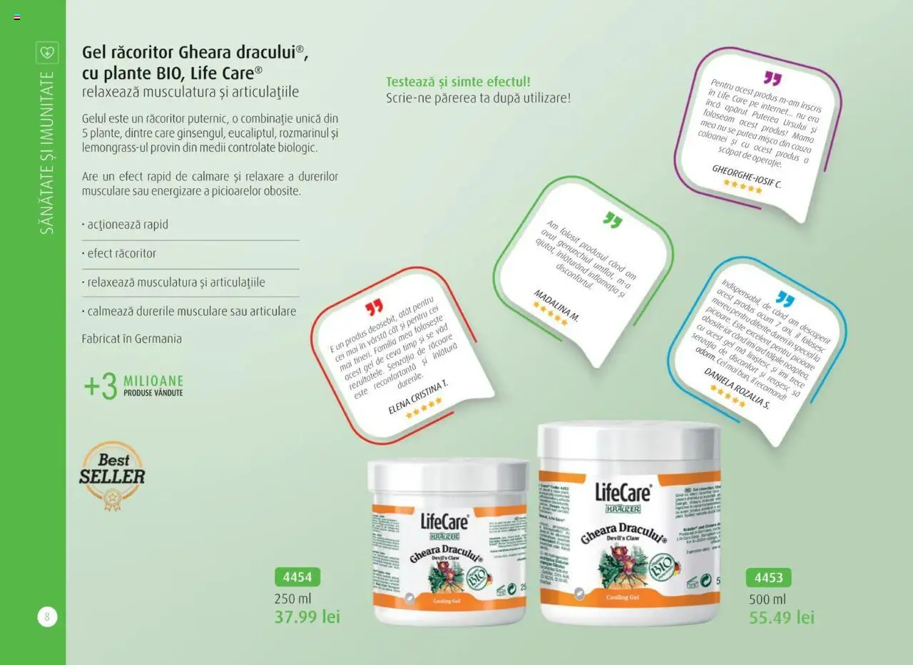 Life Care catalog - Aprilie/Octombrie – valabil de la 01.04.2025 | Pagină: 10
