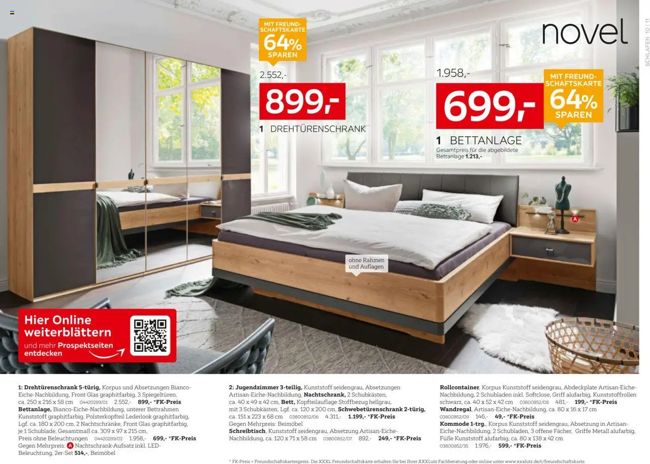 XXXL Lutz Nr. 1 beim Preis - gültig ab dem 18.08.2025 | Seite: 18 | Produkte: Kommode, Schwebetürenschrank, Drehtürenschrank