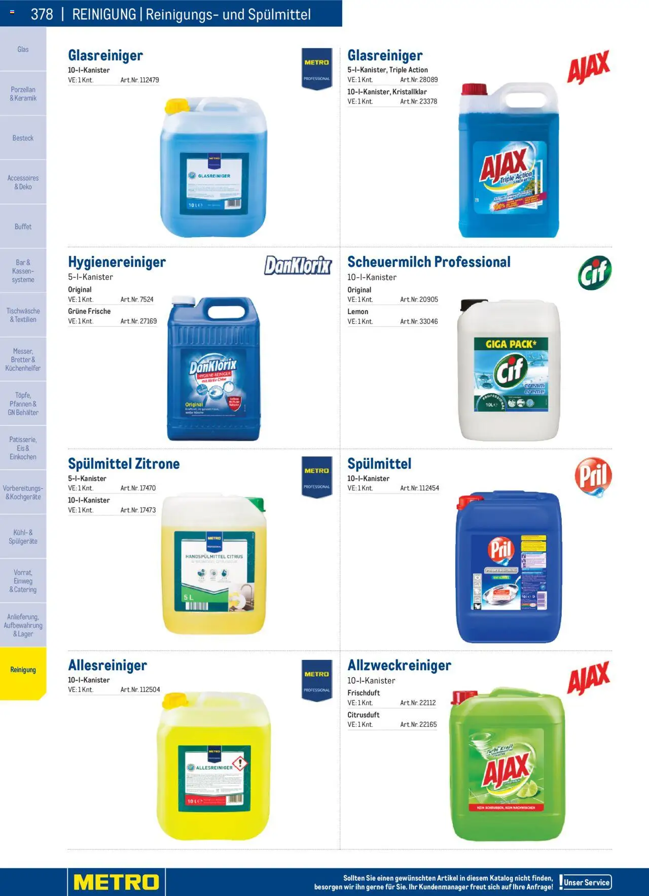 Metro angebote Angebote Gastro Non Food 2025 gültig ab 02.12.2024 | Seite: 378 | Produkte: Eis, Zitrone, Creme