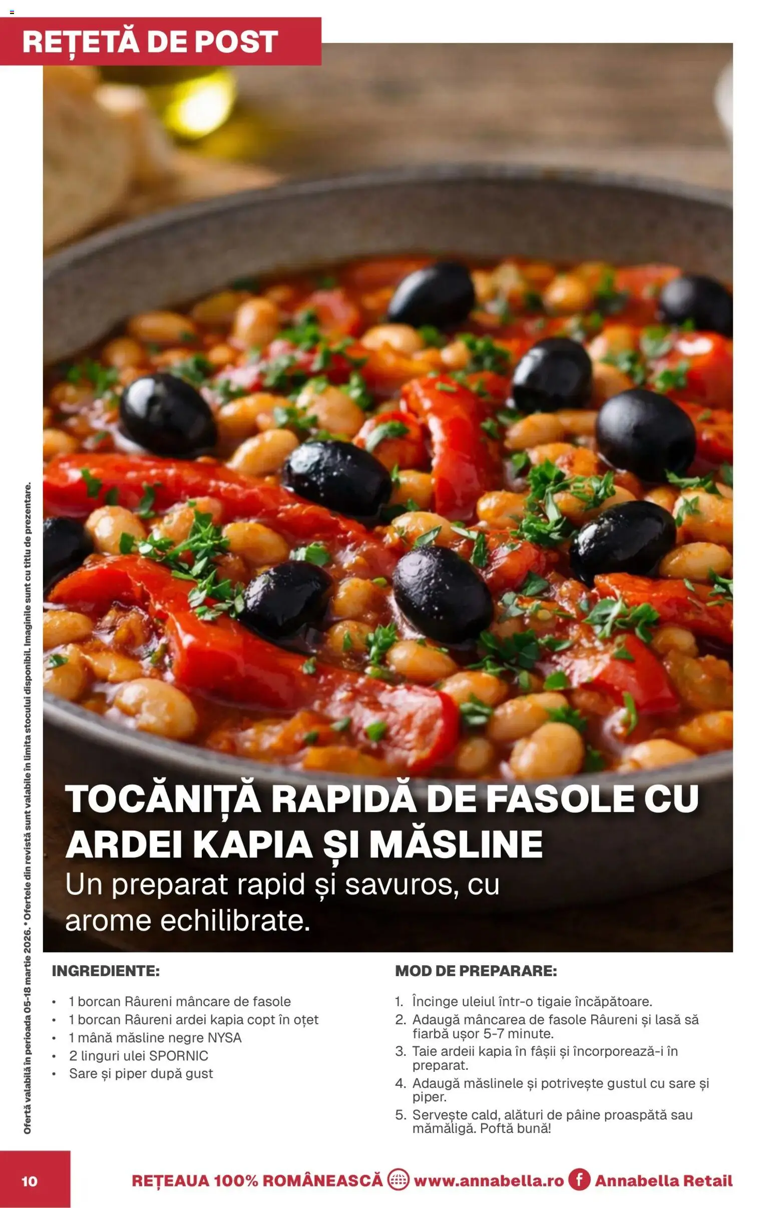 Noul catalog Annabella – valabil de la 05.03.2026 | Pagină: 10 | Produse: Hijyenik ped, Măsline, Ulei, Oțet