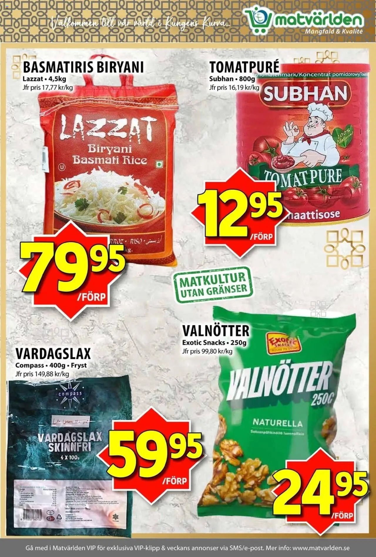 Matvärlden reklamblad aktuell från 15.09.2025 | Sida: 3 | Produkter: Tomatpure