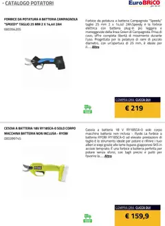 Anteprima del volantino Eurobrico Potatori catalogo valido a partire dal 23.07.2025 | Pagina: 10 | Prodotti: Forbice, Batteria