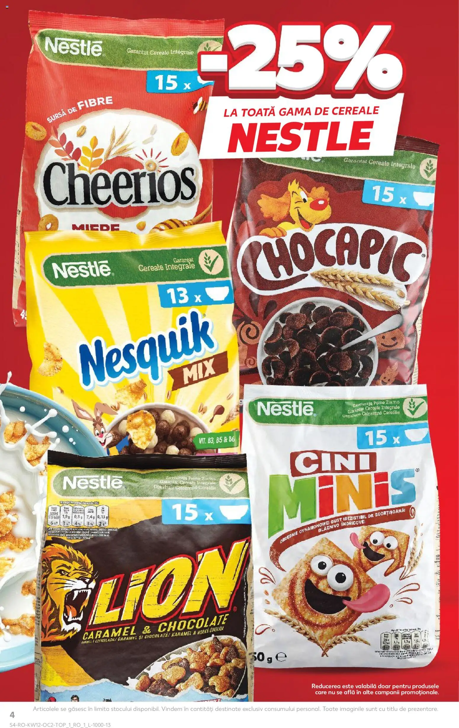 Noul catalog Kaufland – valabil de la 18.03.2026 | Pagină: 4 | Produse: Ciocolată, Cereale